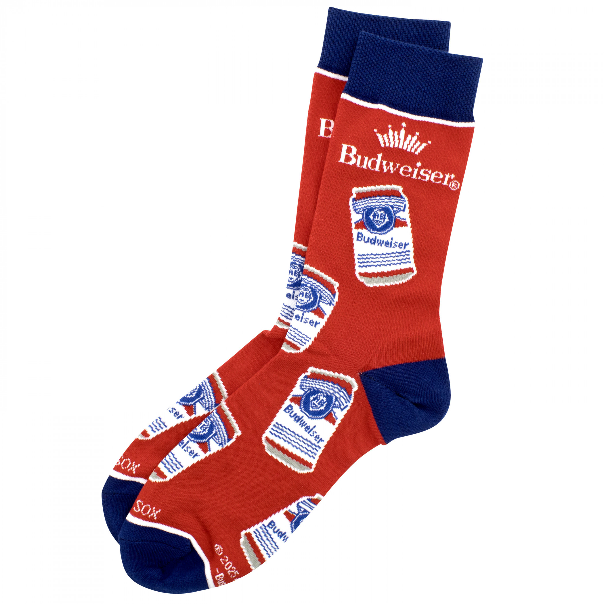Budweiser Cans & Label Crew Socks