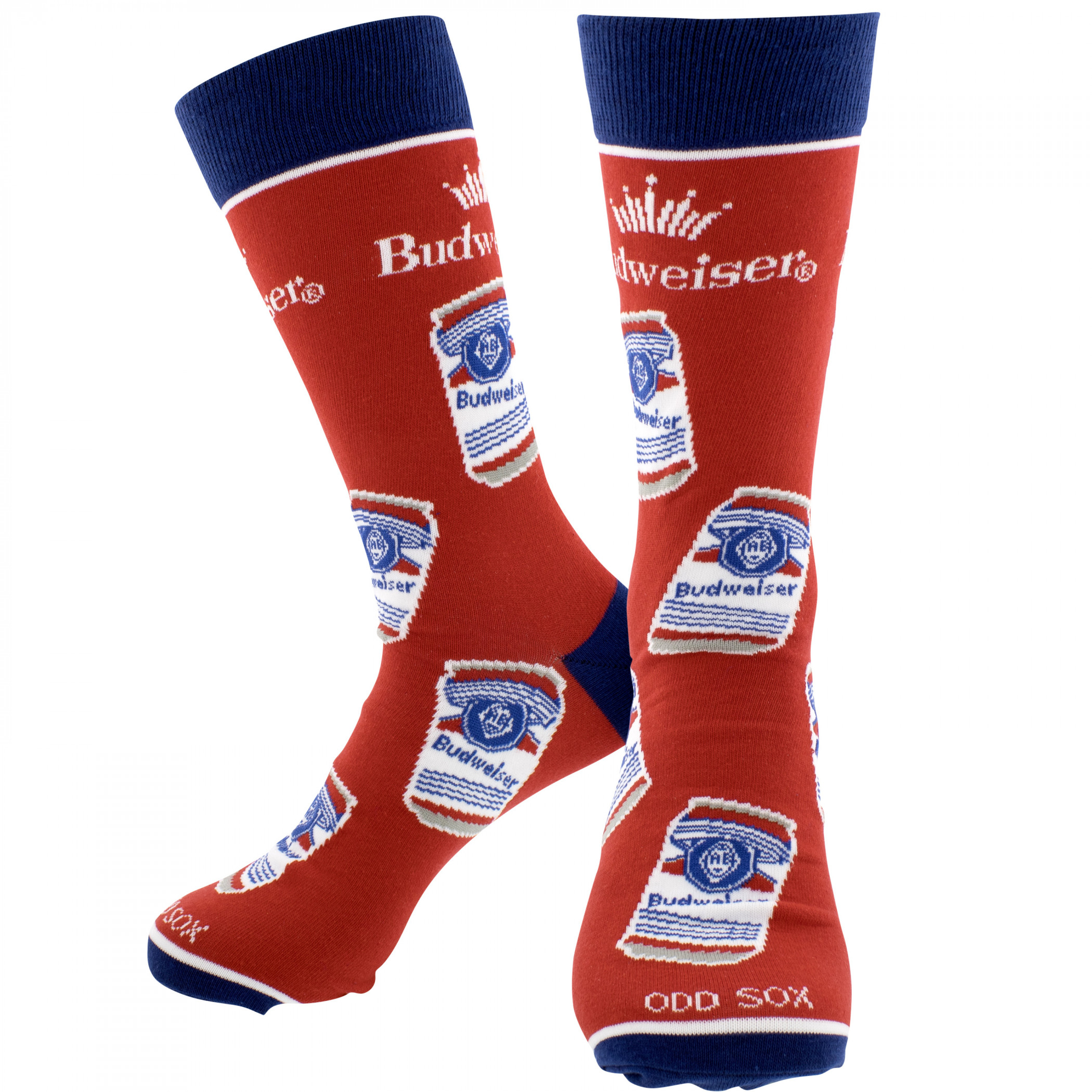 Budweiser Cans & Label Crew Socks