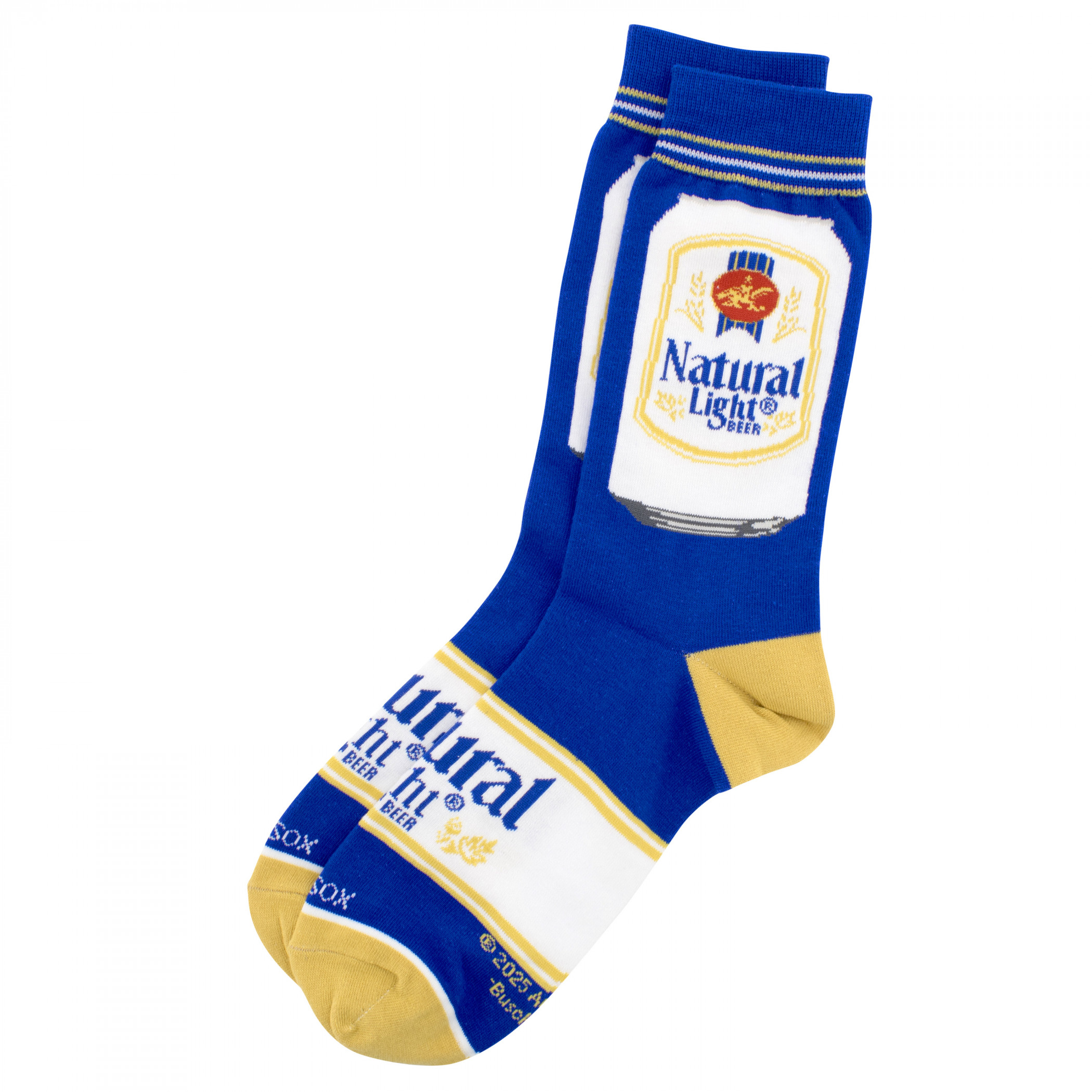 Natural Light Can & Label Crew Socks