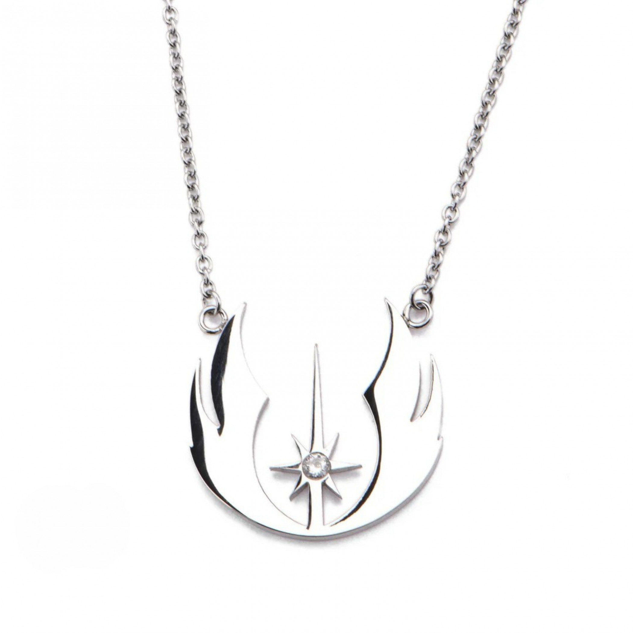 Star Wars Jedi Symbol Pendant Necklace, Silver