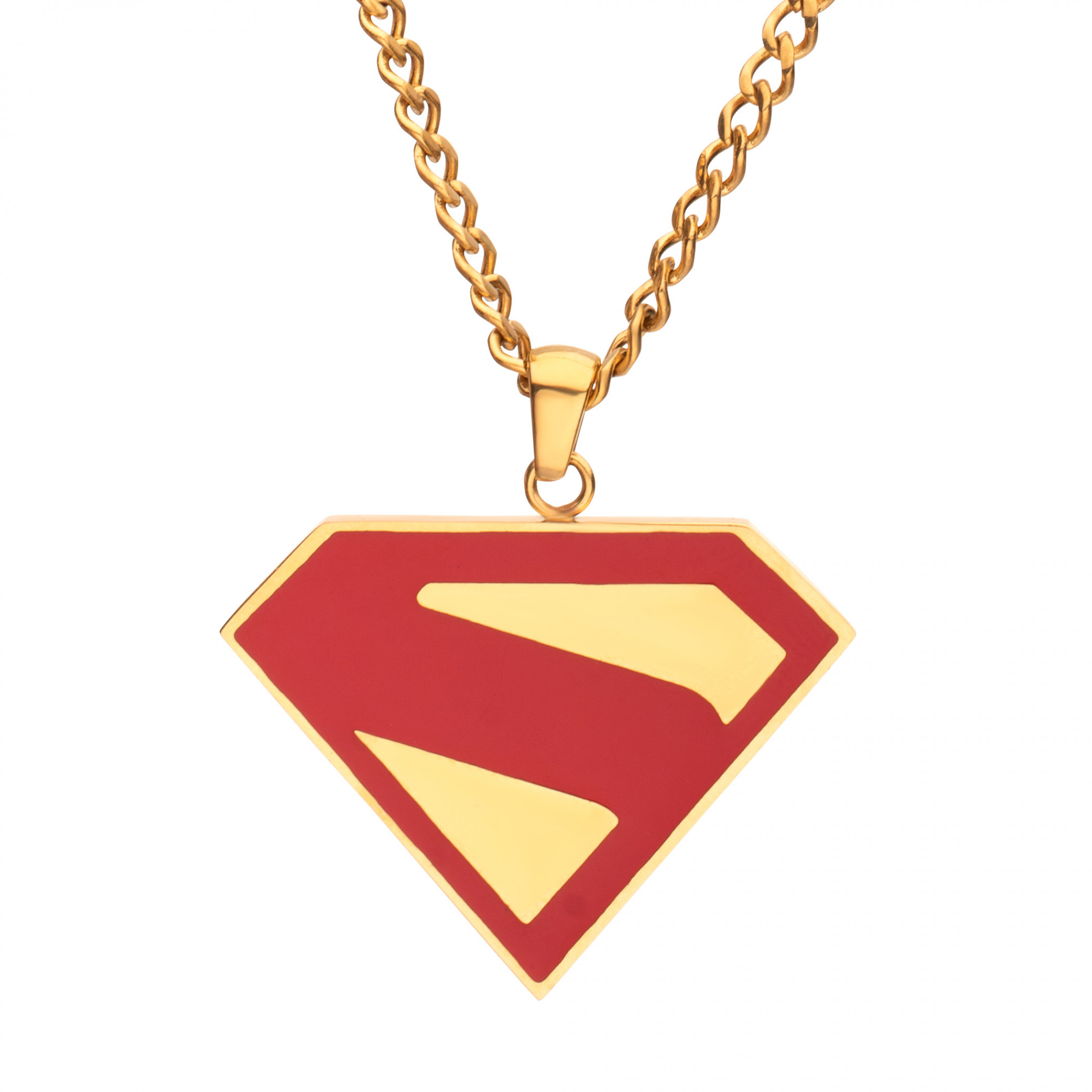 Superman James Gunn Logo Necklace, Multi-Color