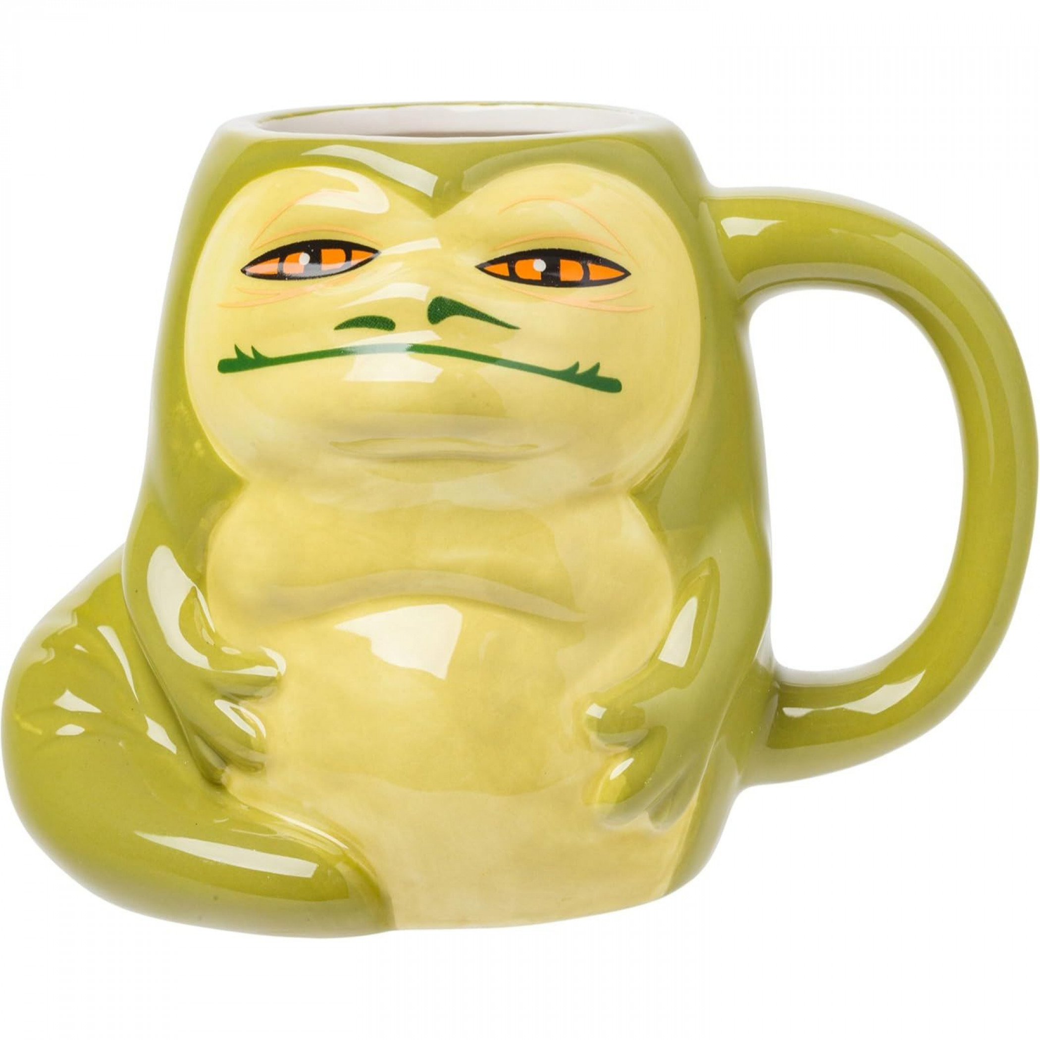 Star War Jabba the Hut 3D Ceramic Sculpted Mug, Green