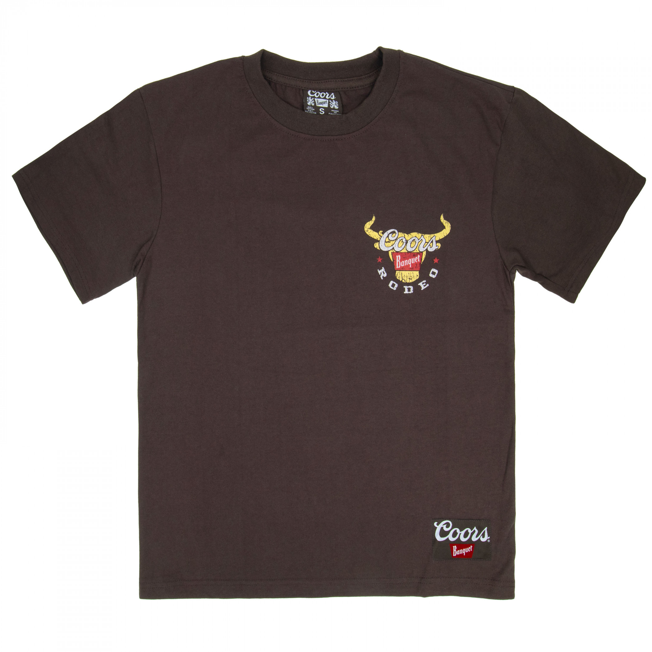 Coors Rodeo Premium Super Soft Heavyweight Front Patch Back Print T-Shirt