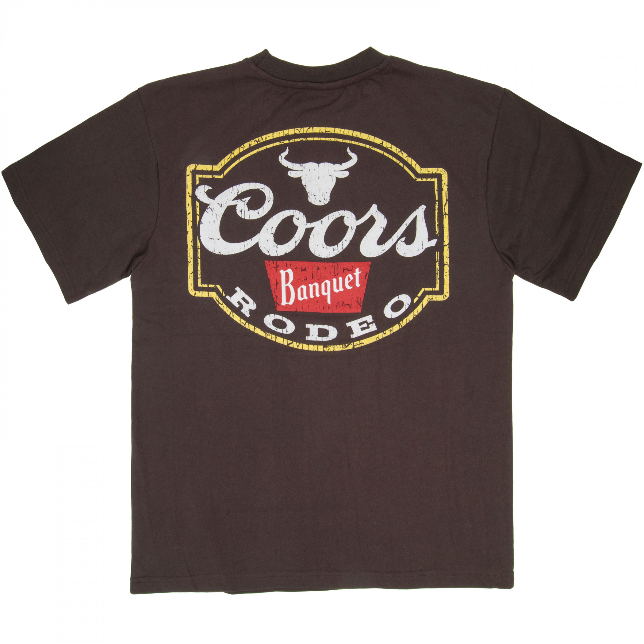 Coors Rodeo Premium Super Soft Heavyweight Front Patch Back Print T-Shirt