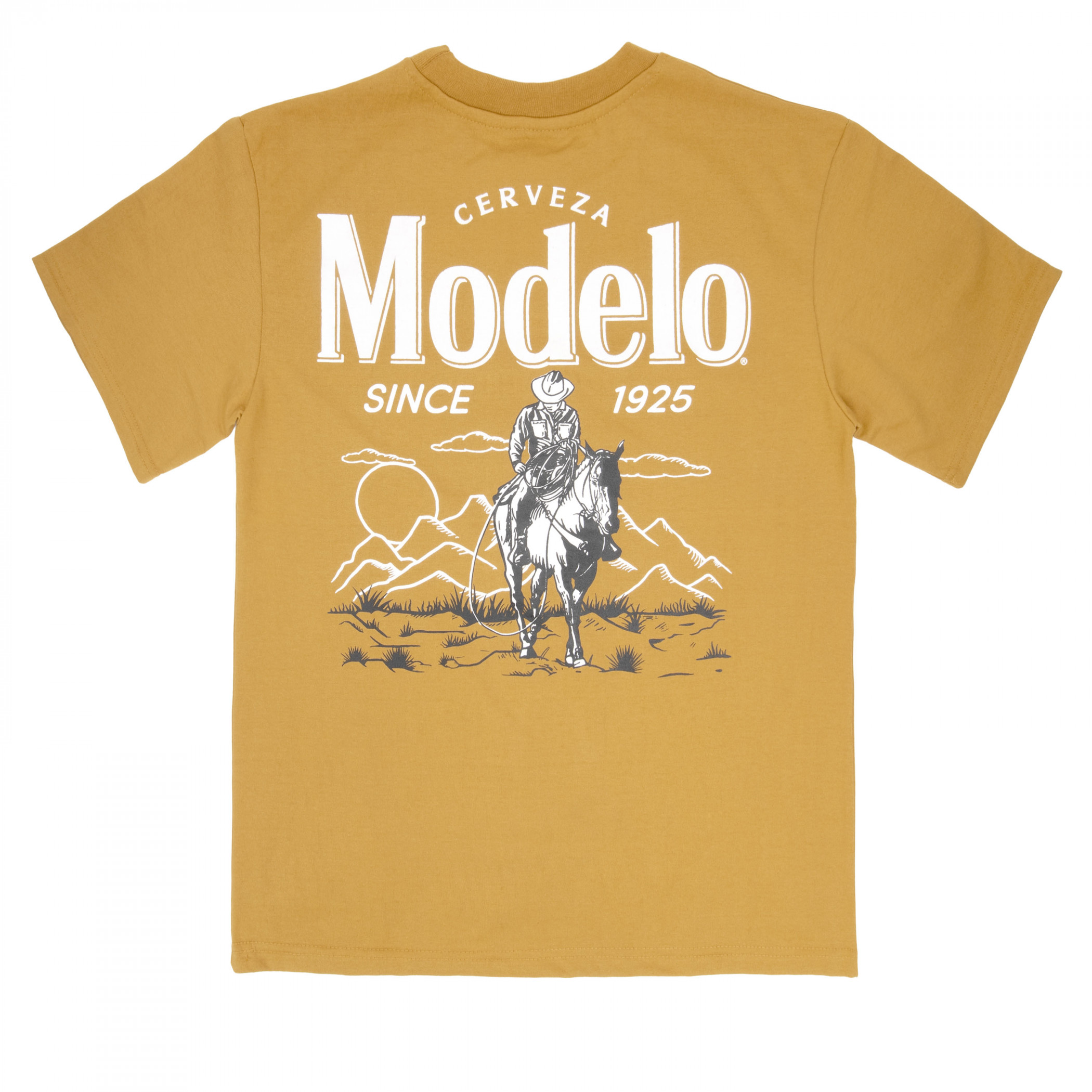 Modelo Cowboy Premium Super Soft Heavyweight Front Patch Back-Print T-Shirt