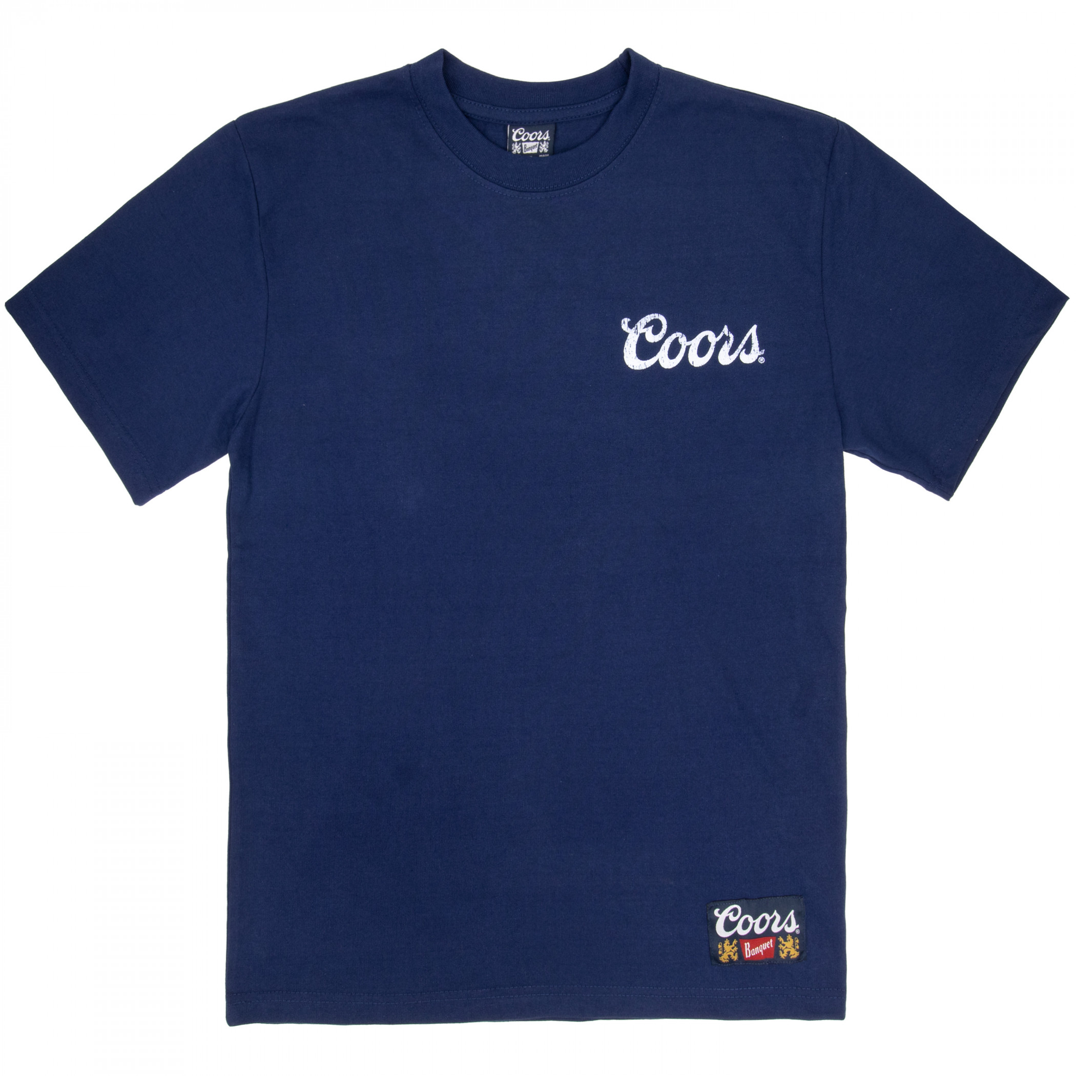 Coors Banquet Mountain Premium Super Soft Heavyweight Front and Back Print T-Shirt