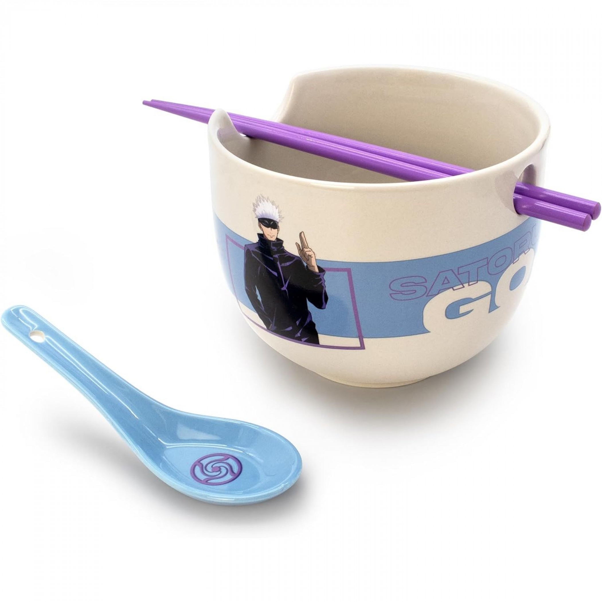 Jujutsu Kaisen Ramen Satoru Gojo Ramen Bowl Bundle, Multi-Color