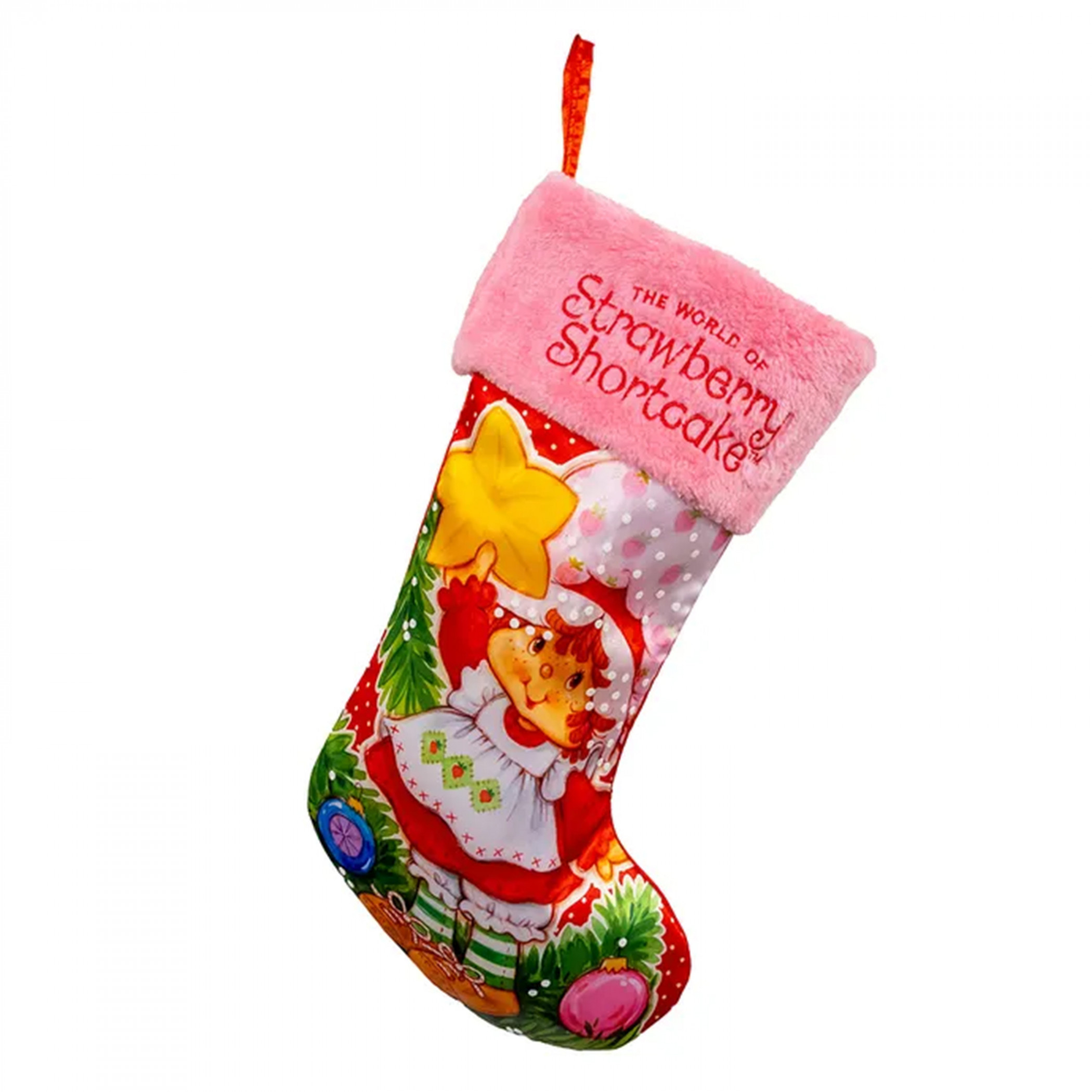 Strawberry Shortcake Red & Pink Holiday Stocking, Red