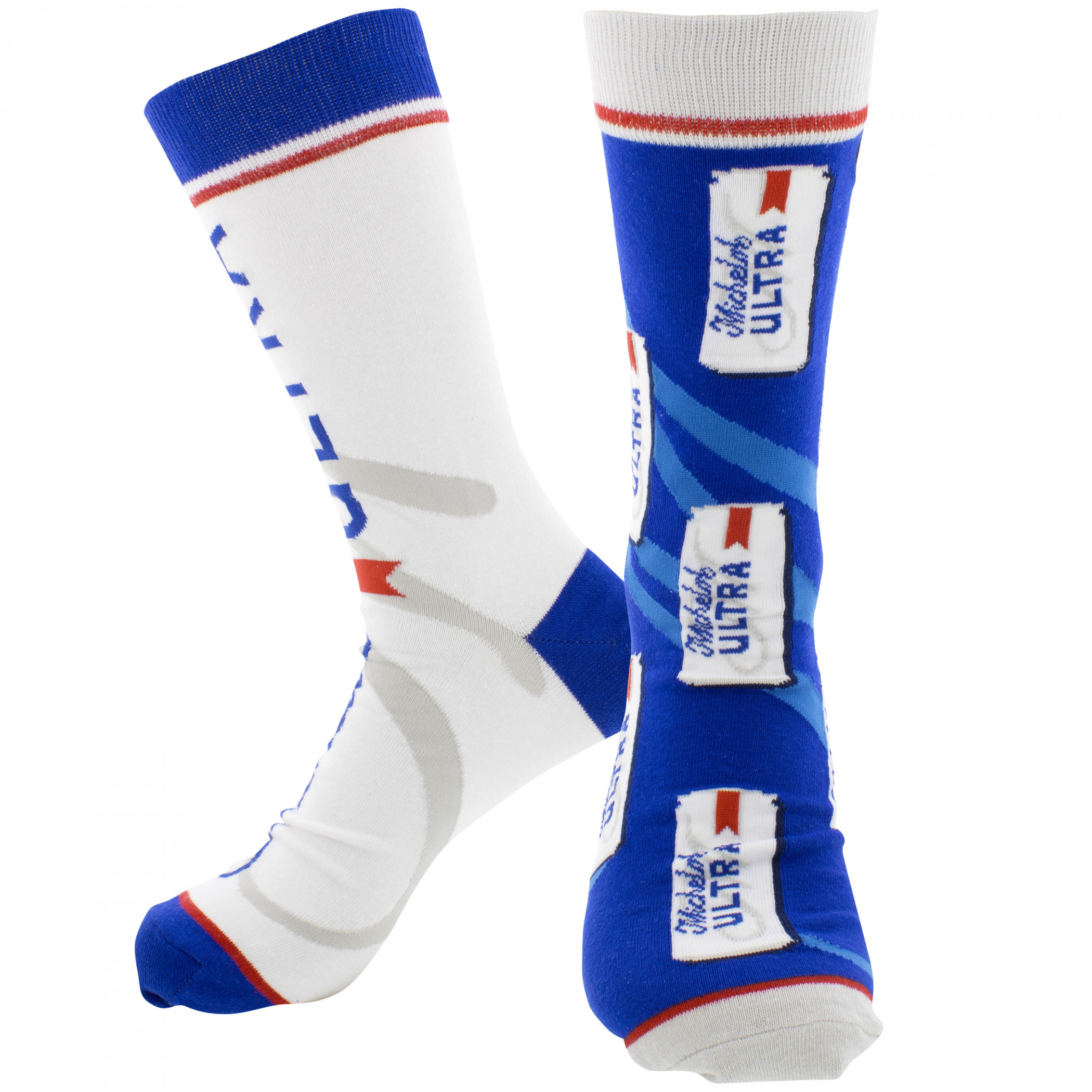 Michelob Ultra Split Can and Logo Crew Socks