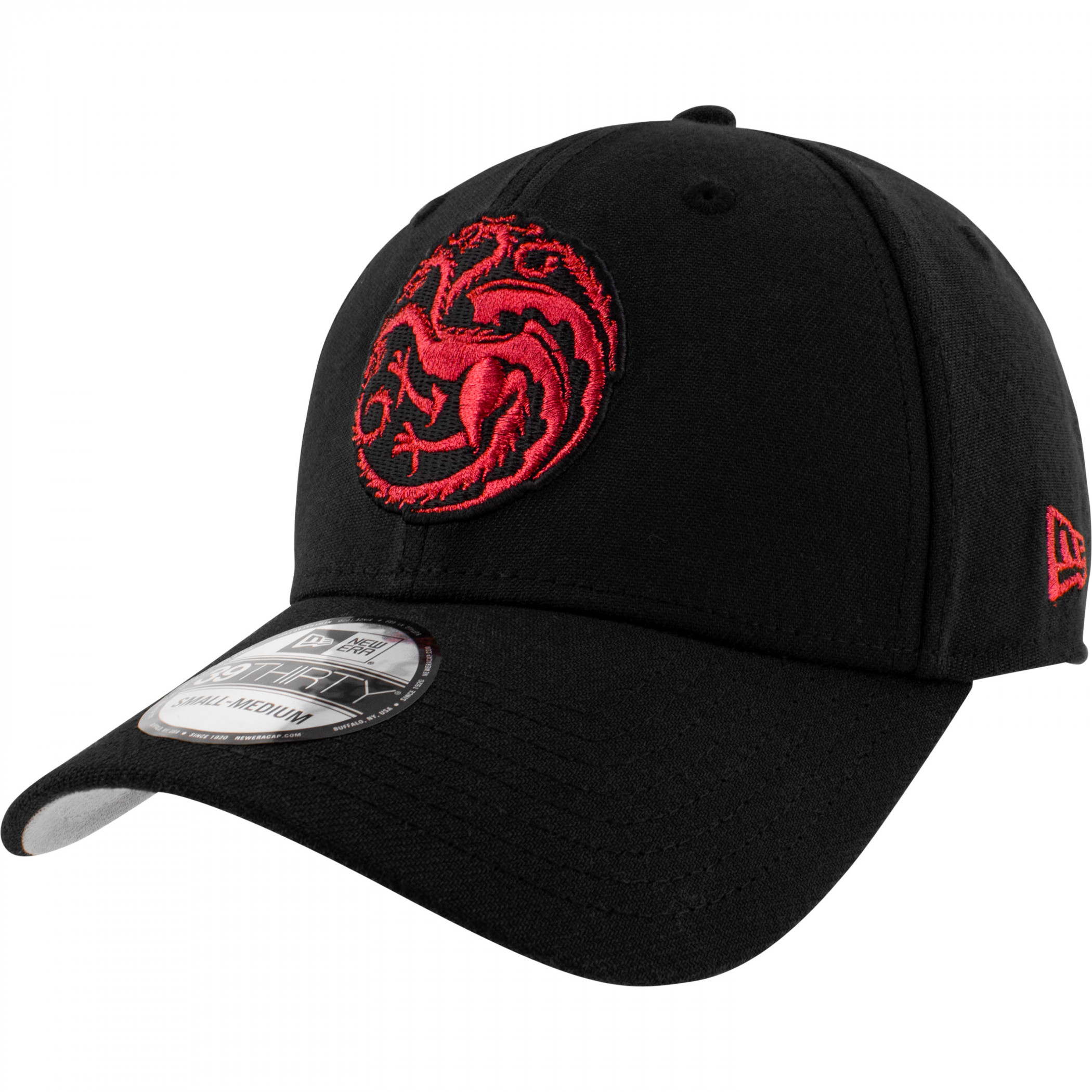 Game of Thrones Targaryan Crest New Era 39Thirty Fitted Hat, Black