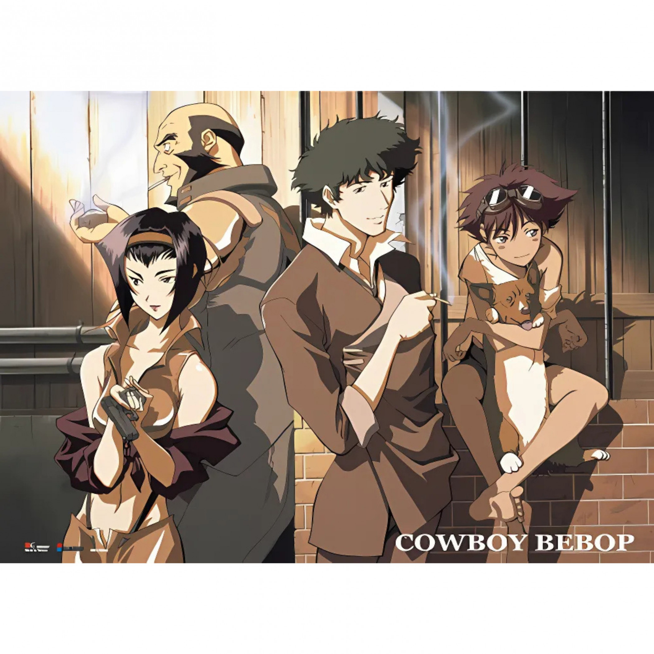 Cowboy Bebop Group Wall Scroll, Multi-Color