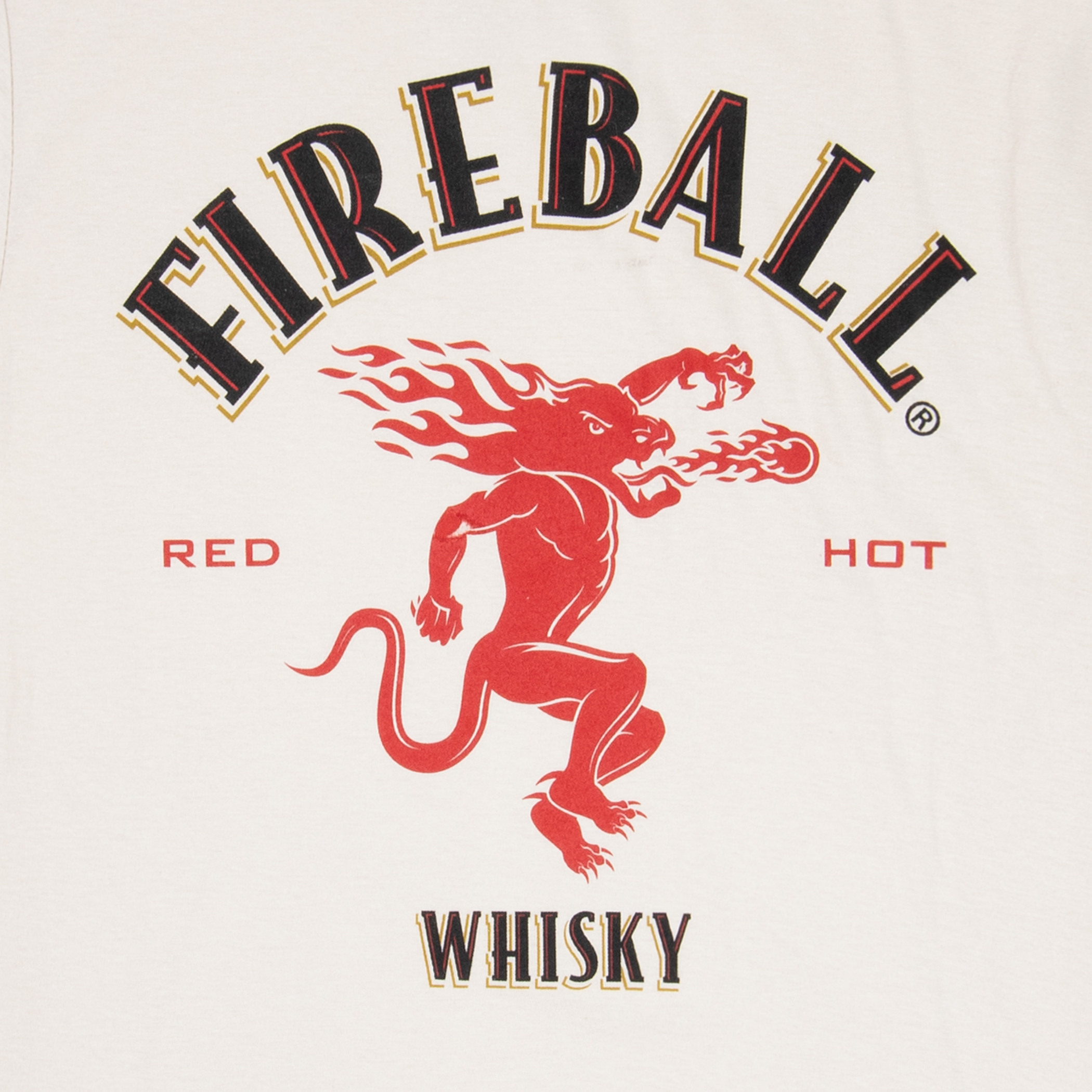 Fireball Whisky Logo Beige Colorway T-Shirt
