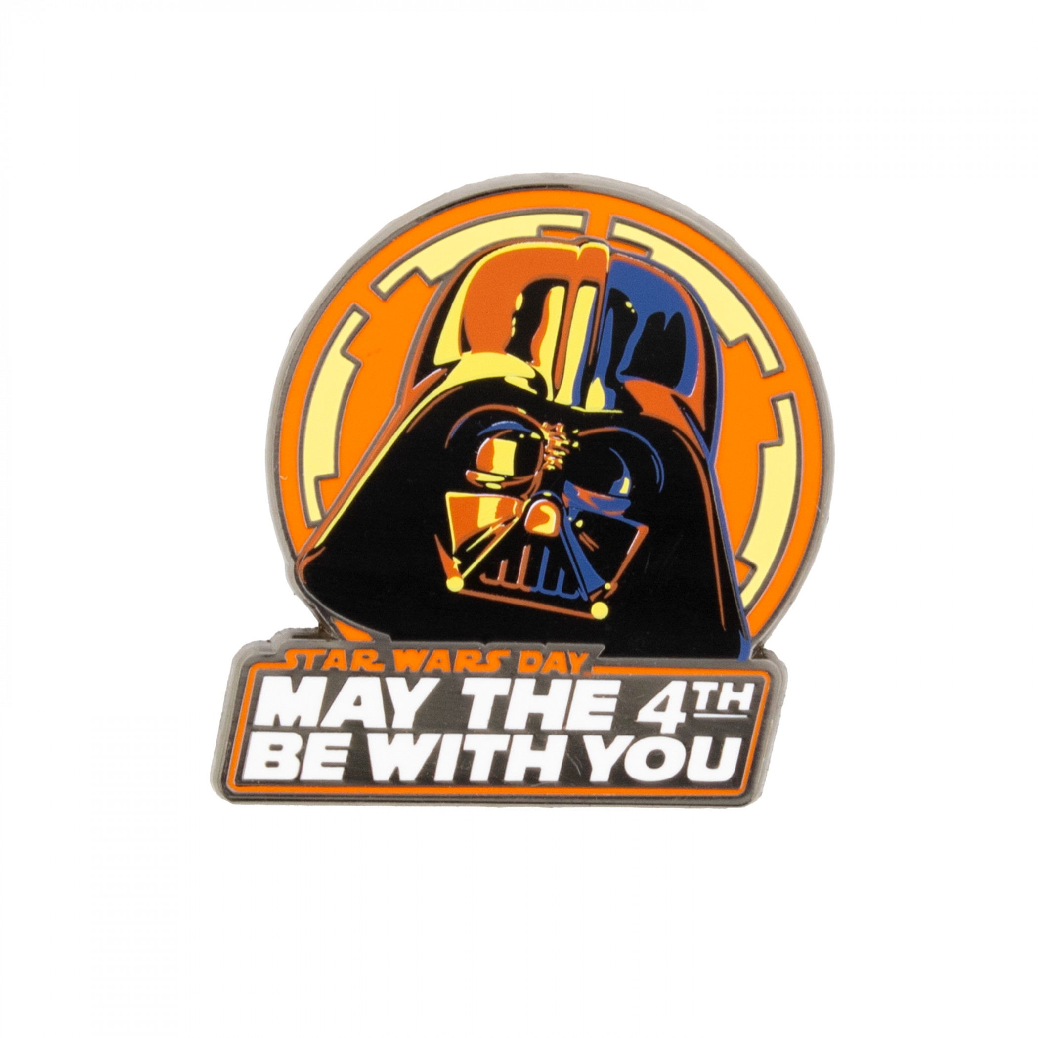 Star Wars Darth Vader May The Fourth Be with You Pin, Silver