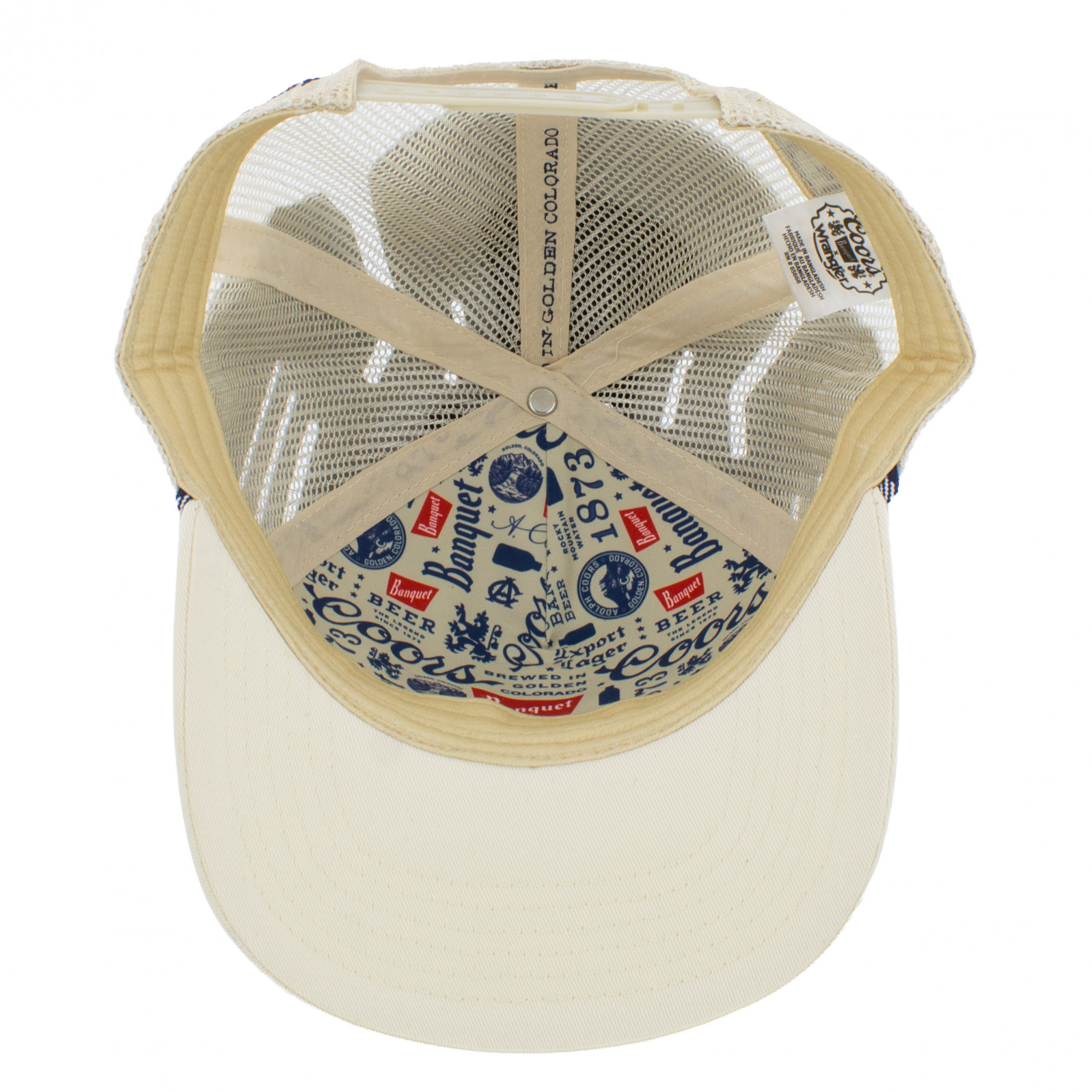 Coors X Wrangler American Original White Trucker Hat