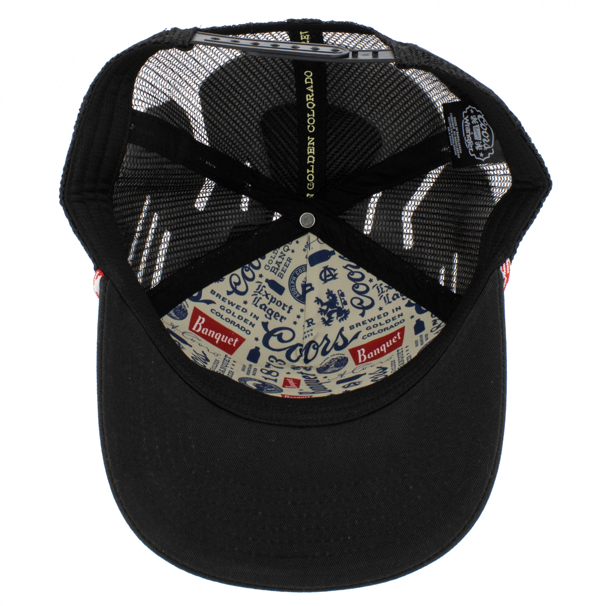 Coors X Wrangler American Originals Black Trucker Hat