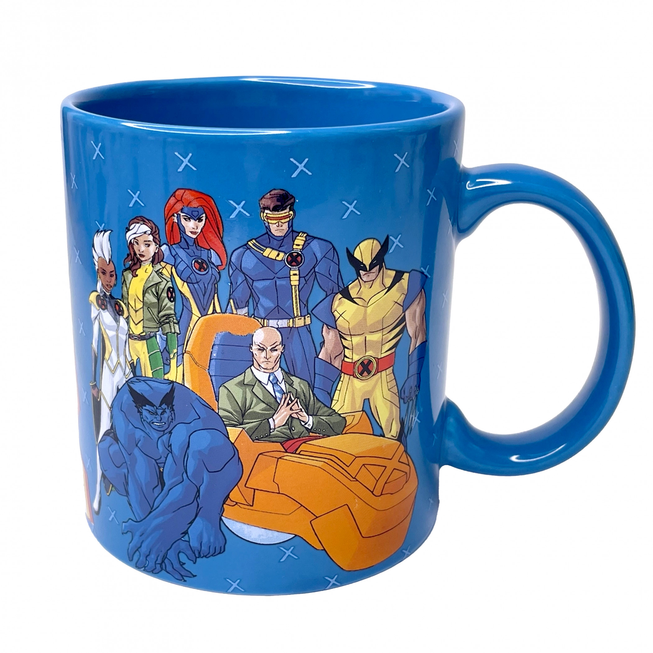 X-Men Group Pose 20oz Ceramic Mug, Blue