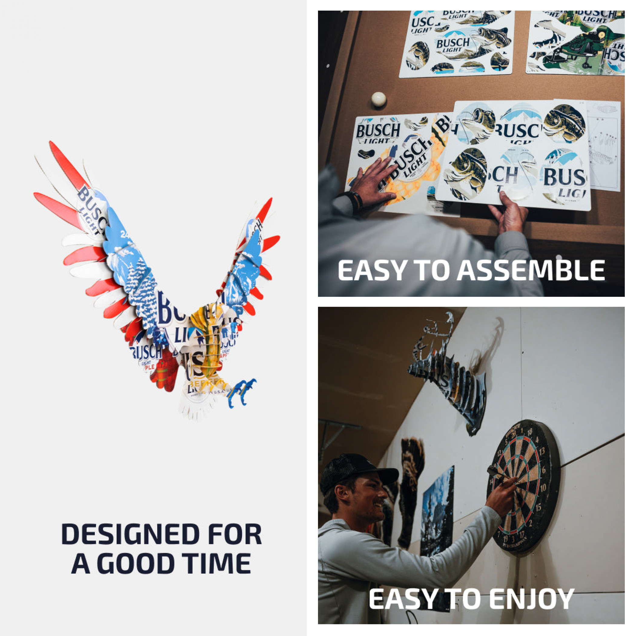 Busch Light Cardboard Eagle Mount