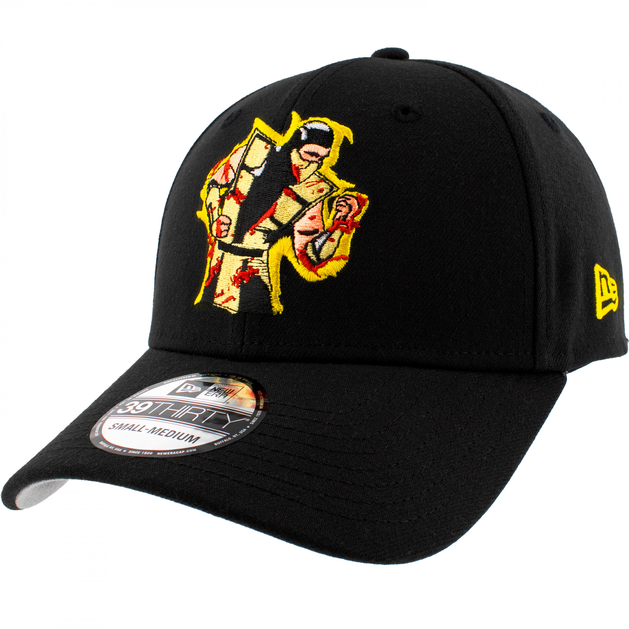 Mortal Kombat Scorpion New Era 39Thirty Fitted Hat, Black