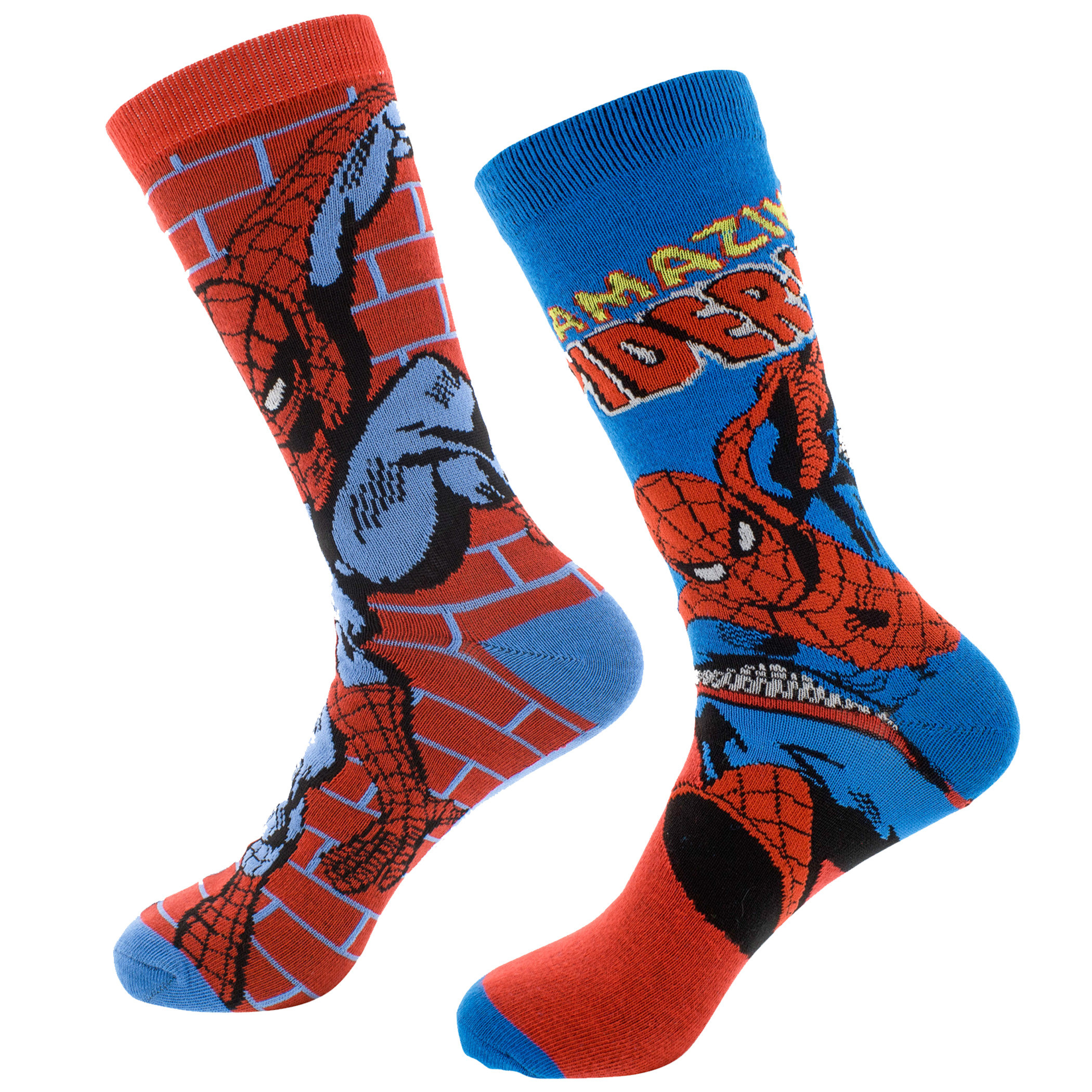 Spider-Man Retro Socks 2-Pack, Multi-Color