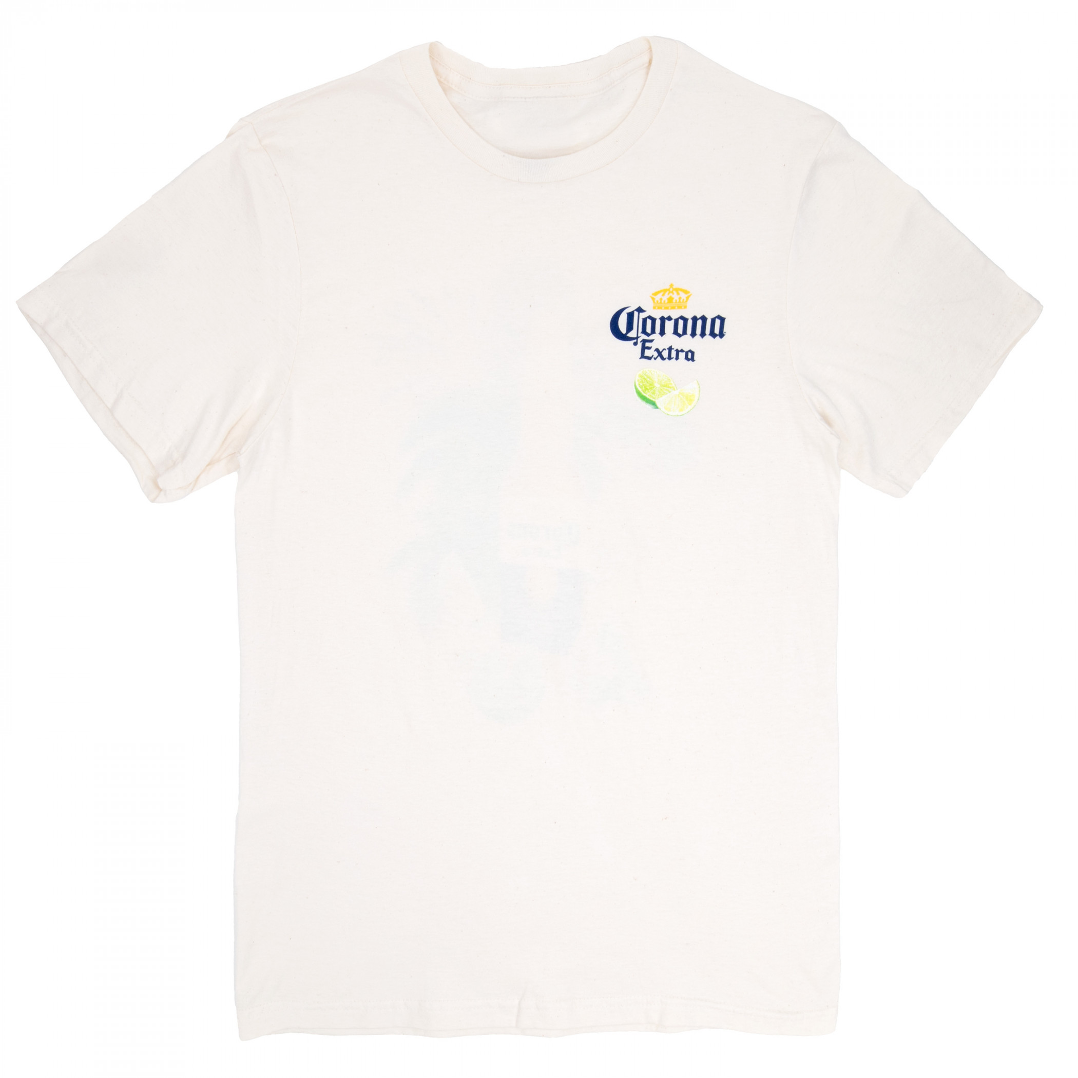 Corona Extra Tropical Fireworks Front and Back Print T-Shirt