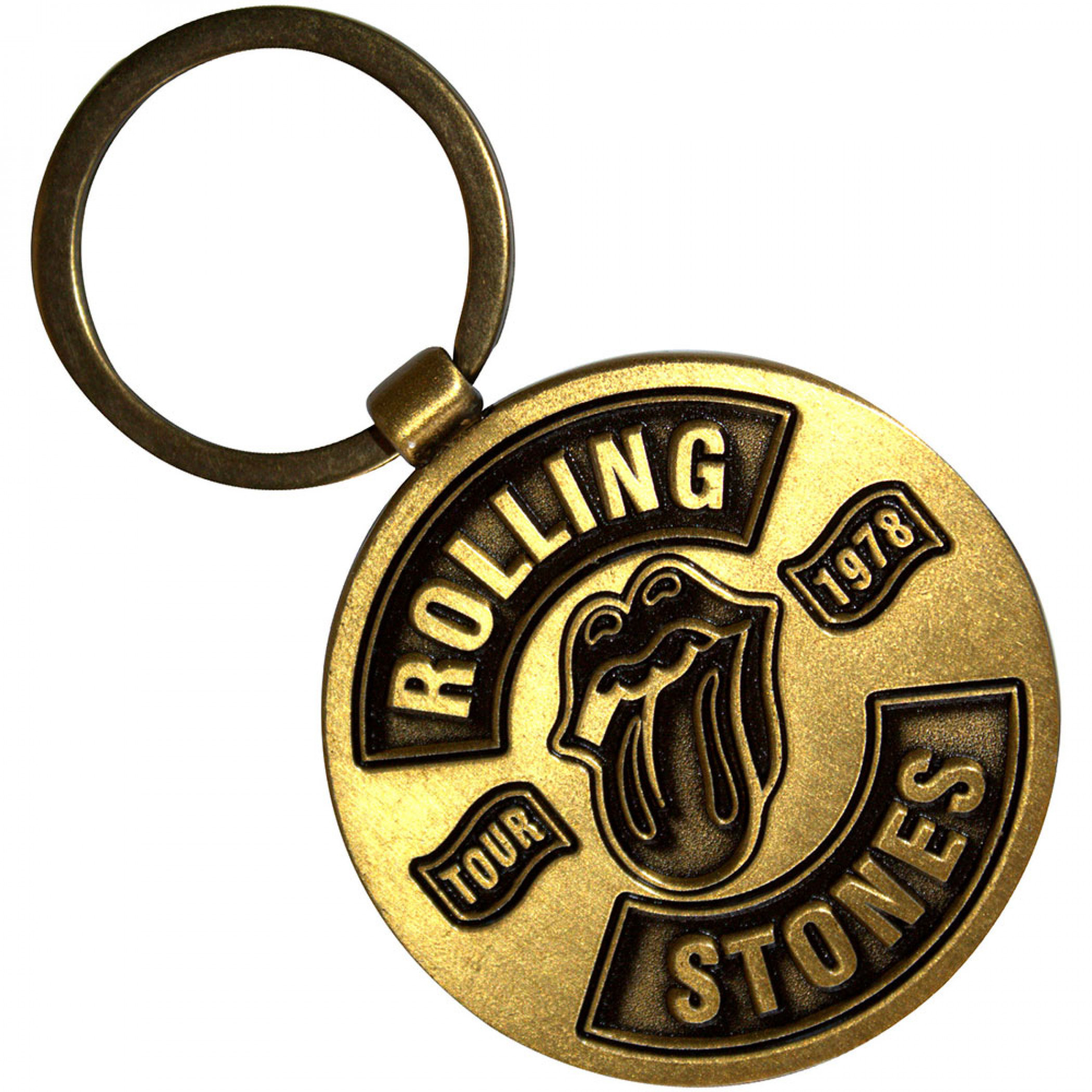 The Rolling Stones Classic Tongue / Tour '78 Double Sided Keychain