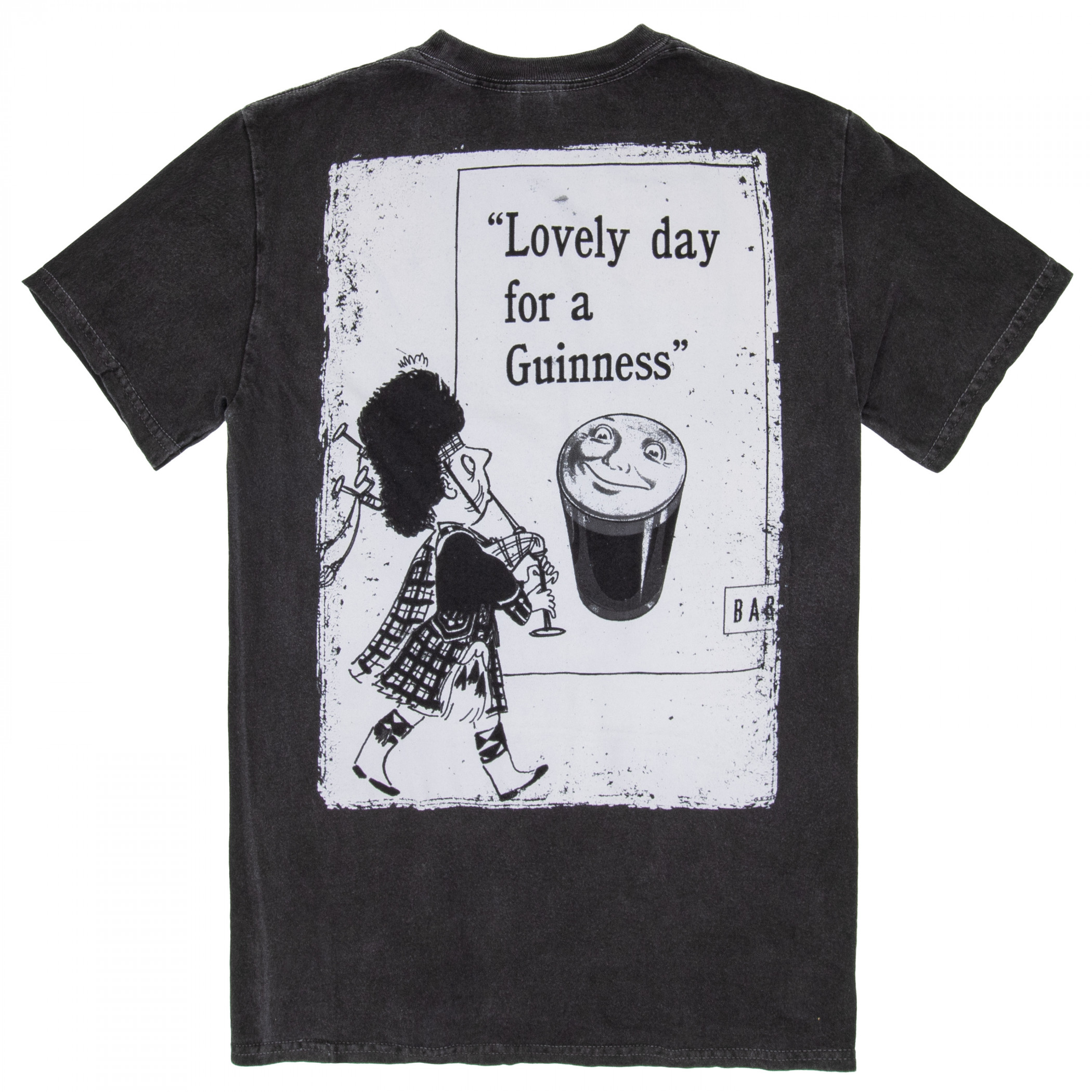 Guinness Lovely Day March Front and Back Premium Mineral Wash T-Shirt