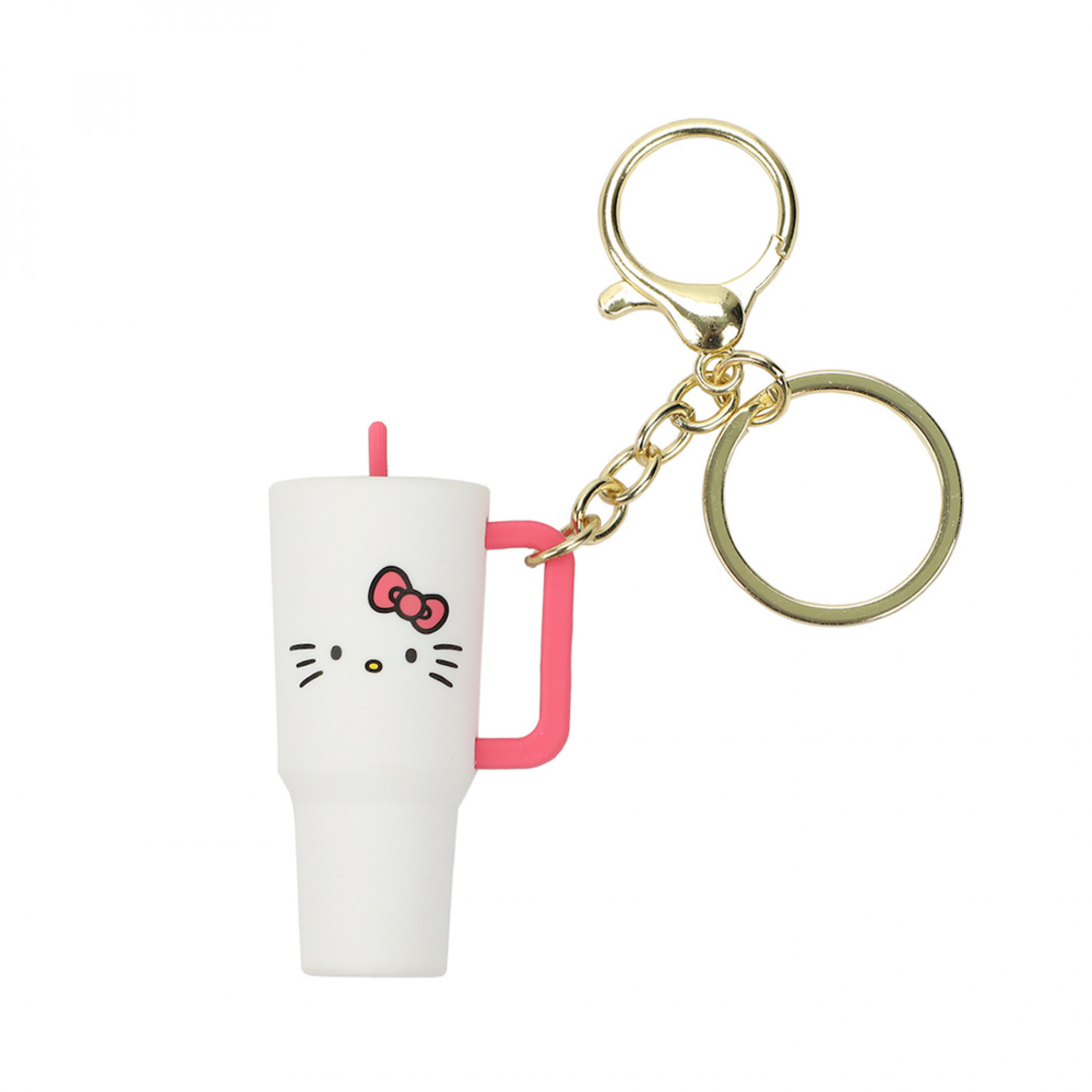 Hello Kitty Tumbler Keychain, White