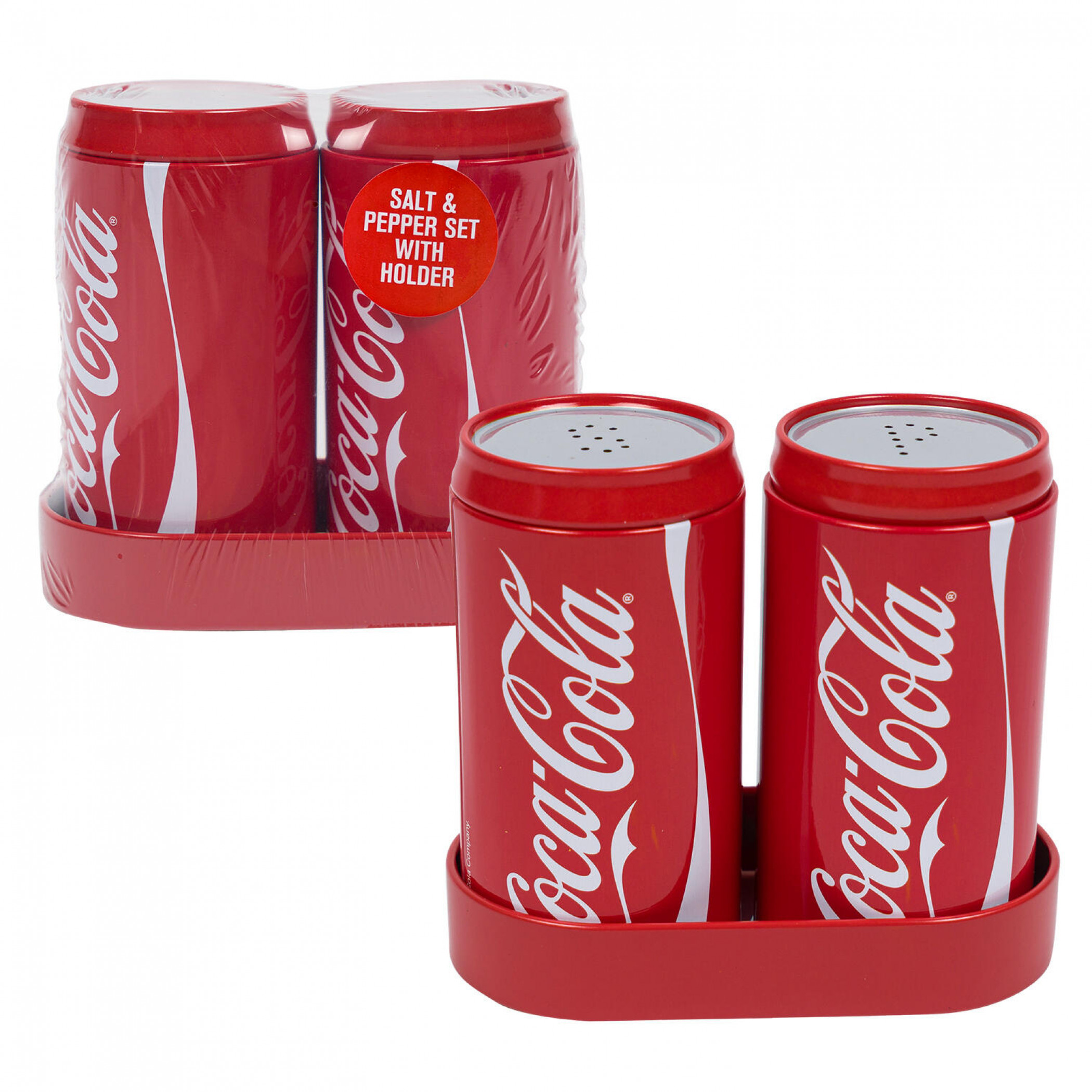 Coca-Cola Can Shaped Matching Salt and Pepper Shakers