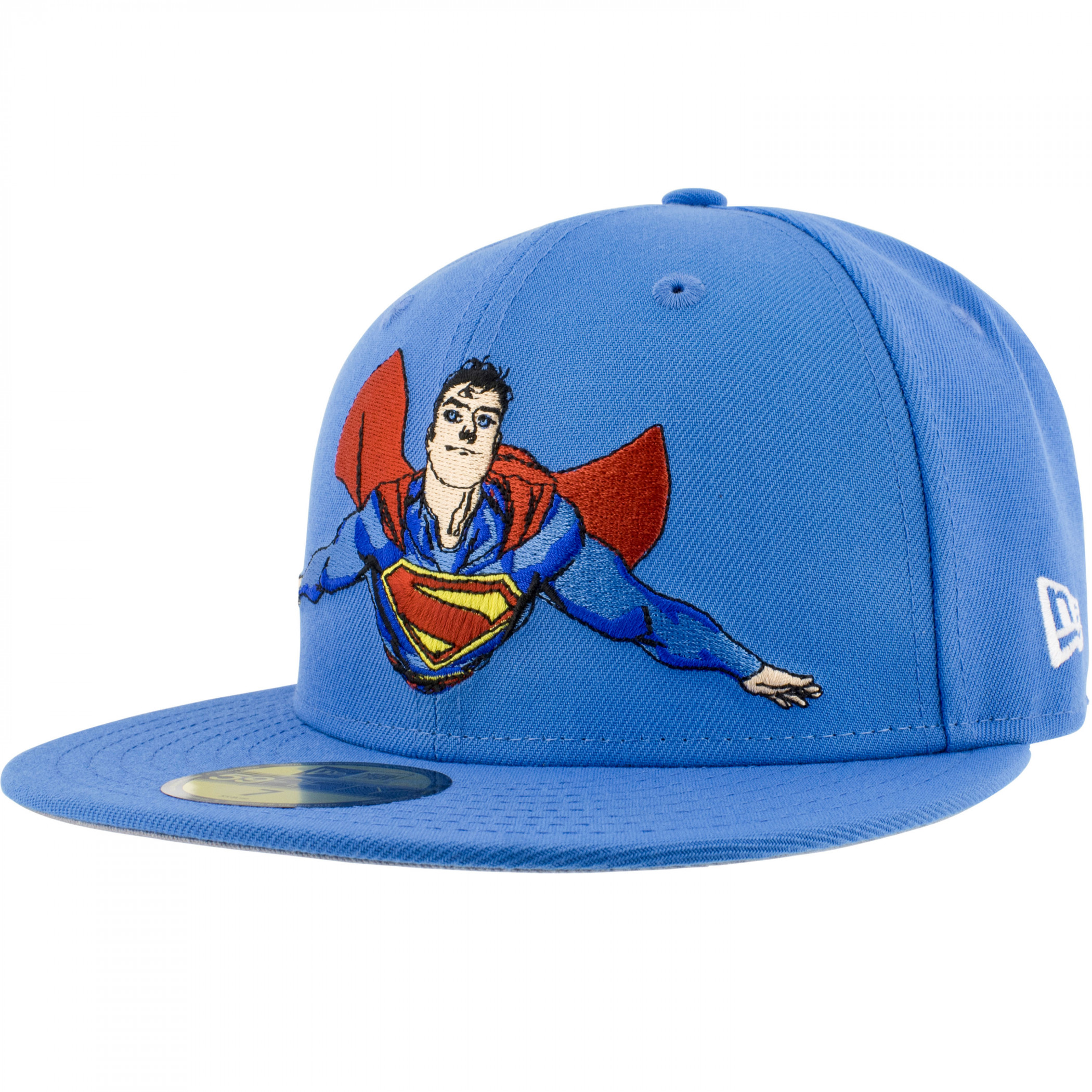 Superman 2025 Up in The Sky New Era 59Fifty Fitted Hat, Blue