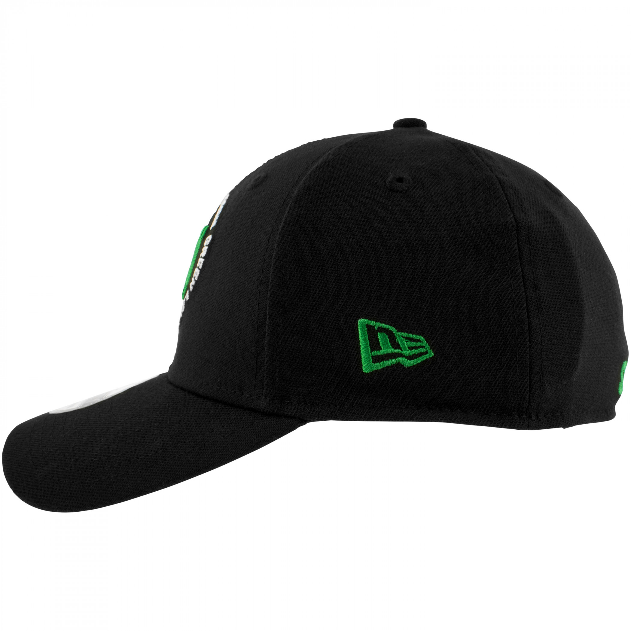 Green Lantern Logo New Era 39Thirty Fitted Hat Black
