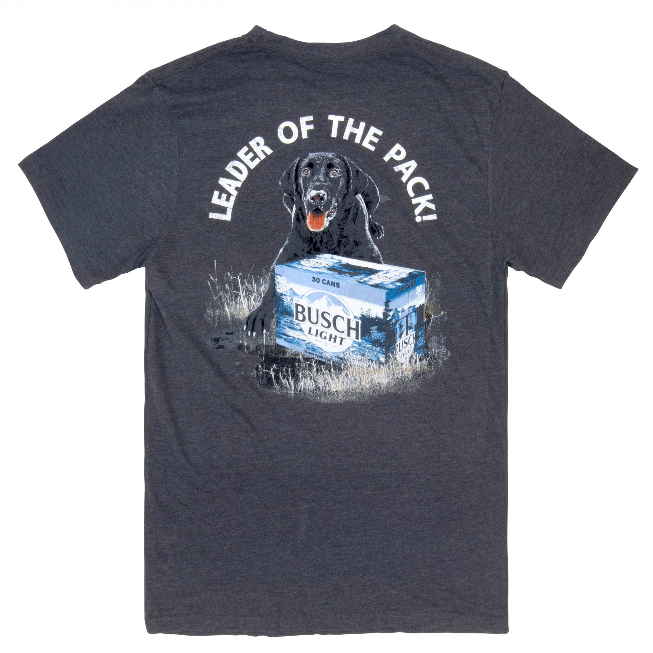 Busch Light Leader of the Pack Front and Back Print T-Shirt