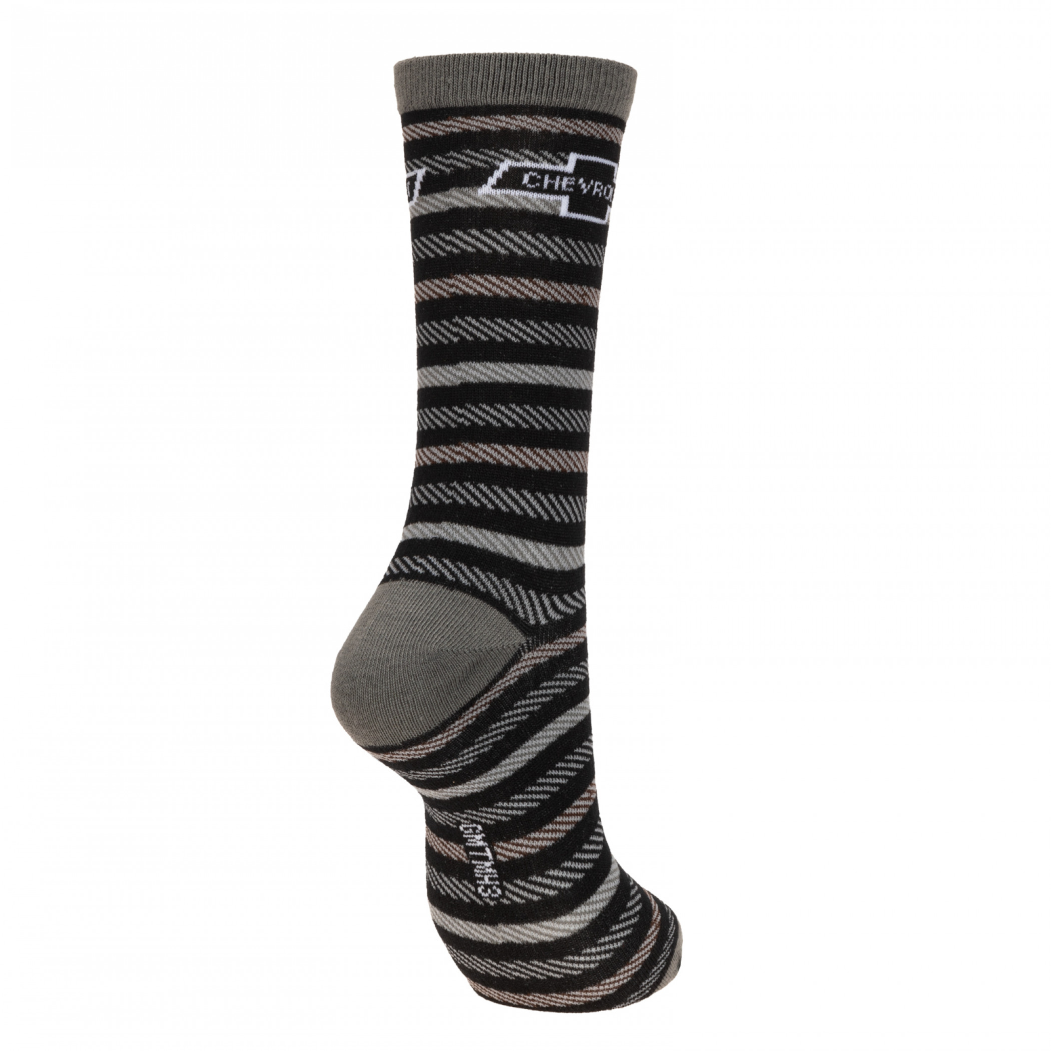 Chevrolet Logo Striped Crew Socks