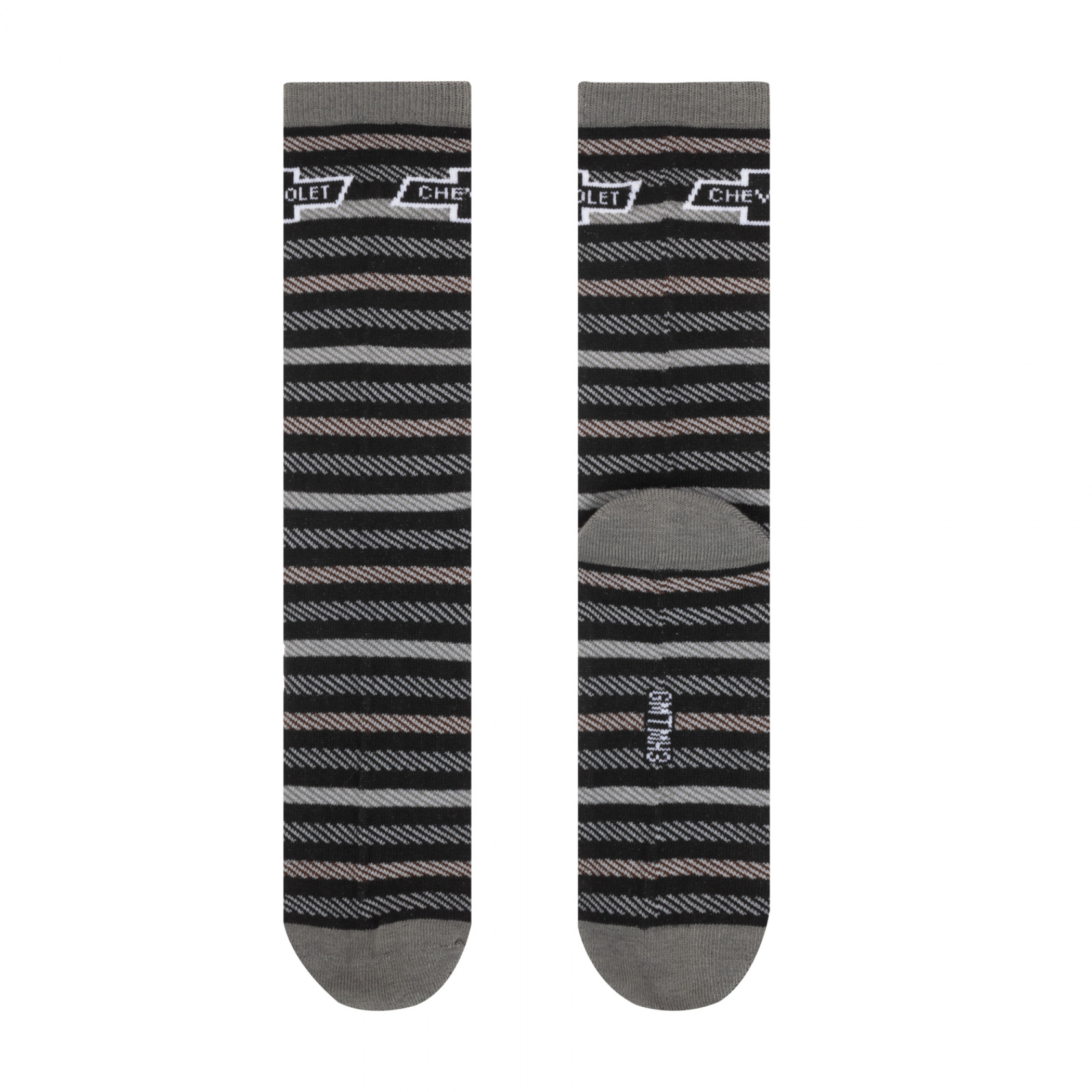 Chevrolet Logo Striped Crew Socks