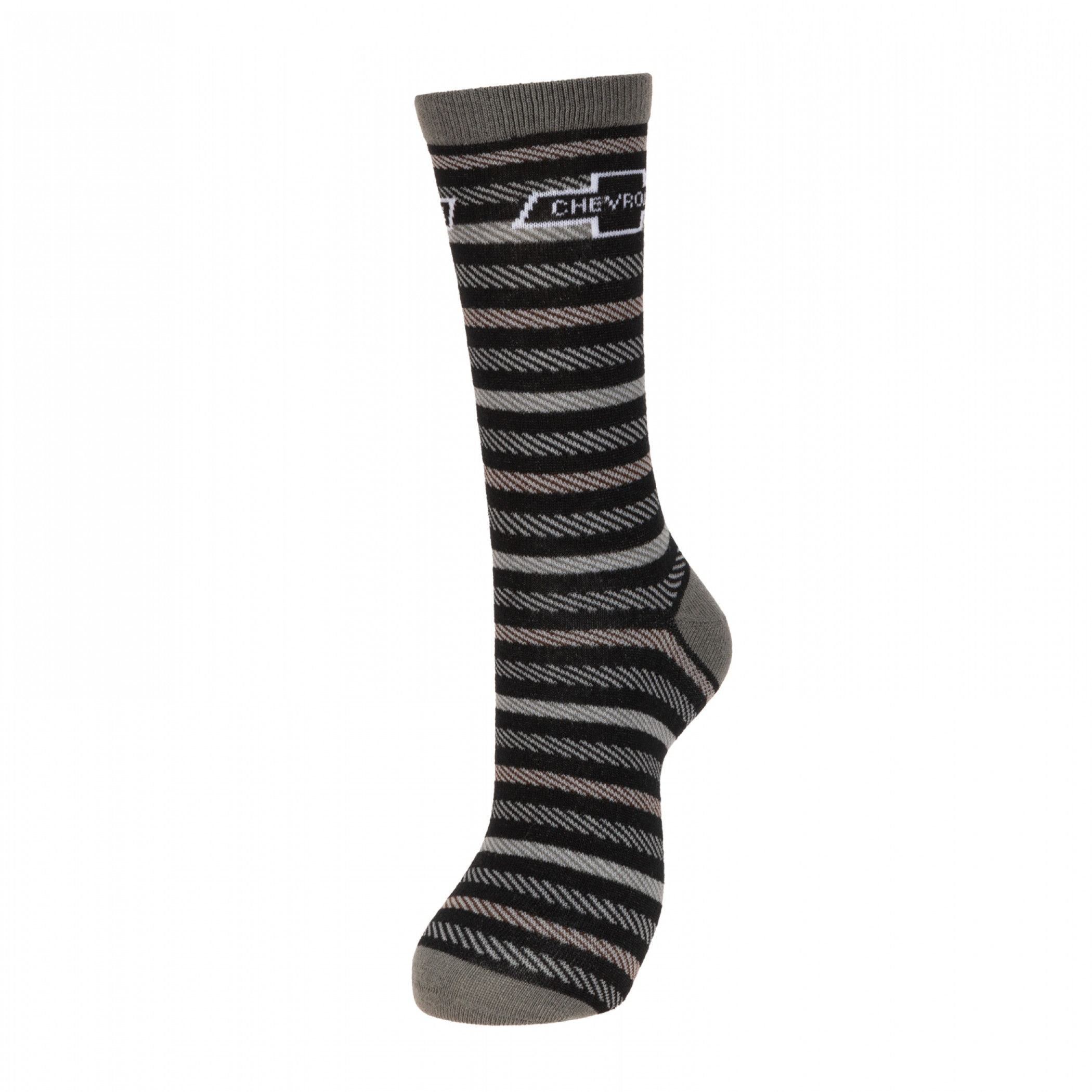 Chevrolet Logo Striped Crew Socks