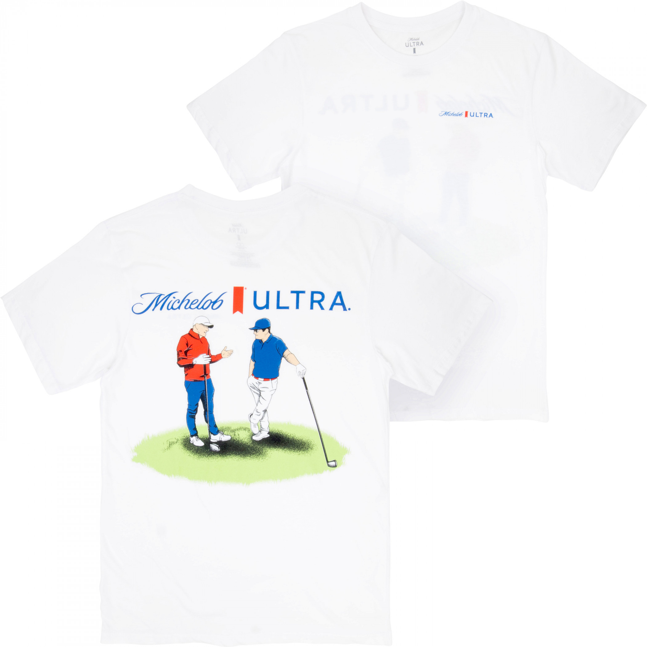 Michelob Ultra The Secret to Golf Front and Back Print T-Shirt