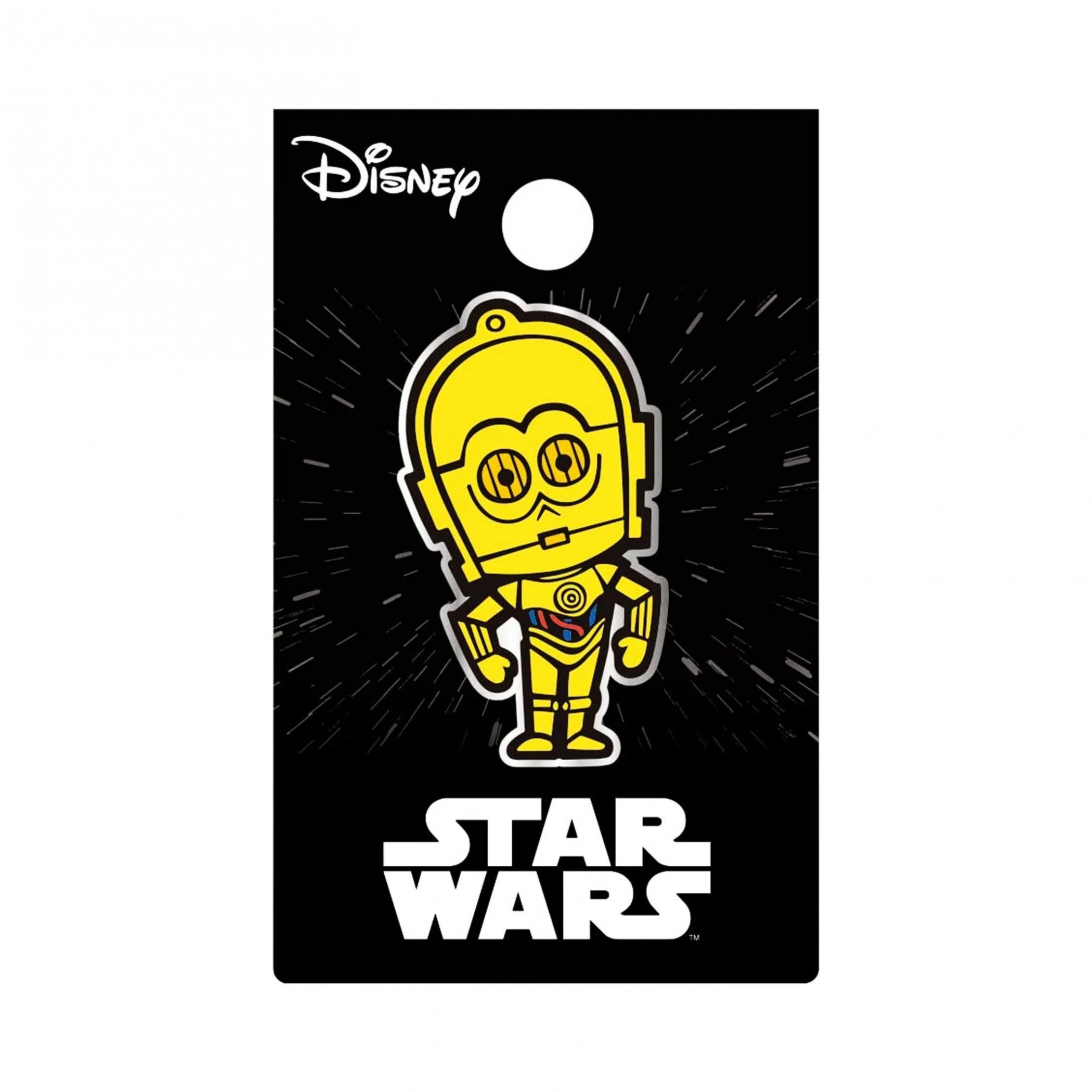 Star Wars C-3PO Chibi Enamel Pin, Gold
