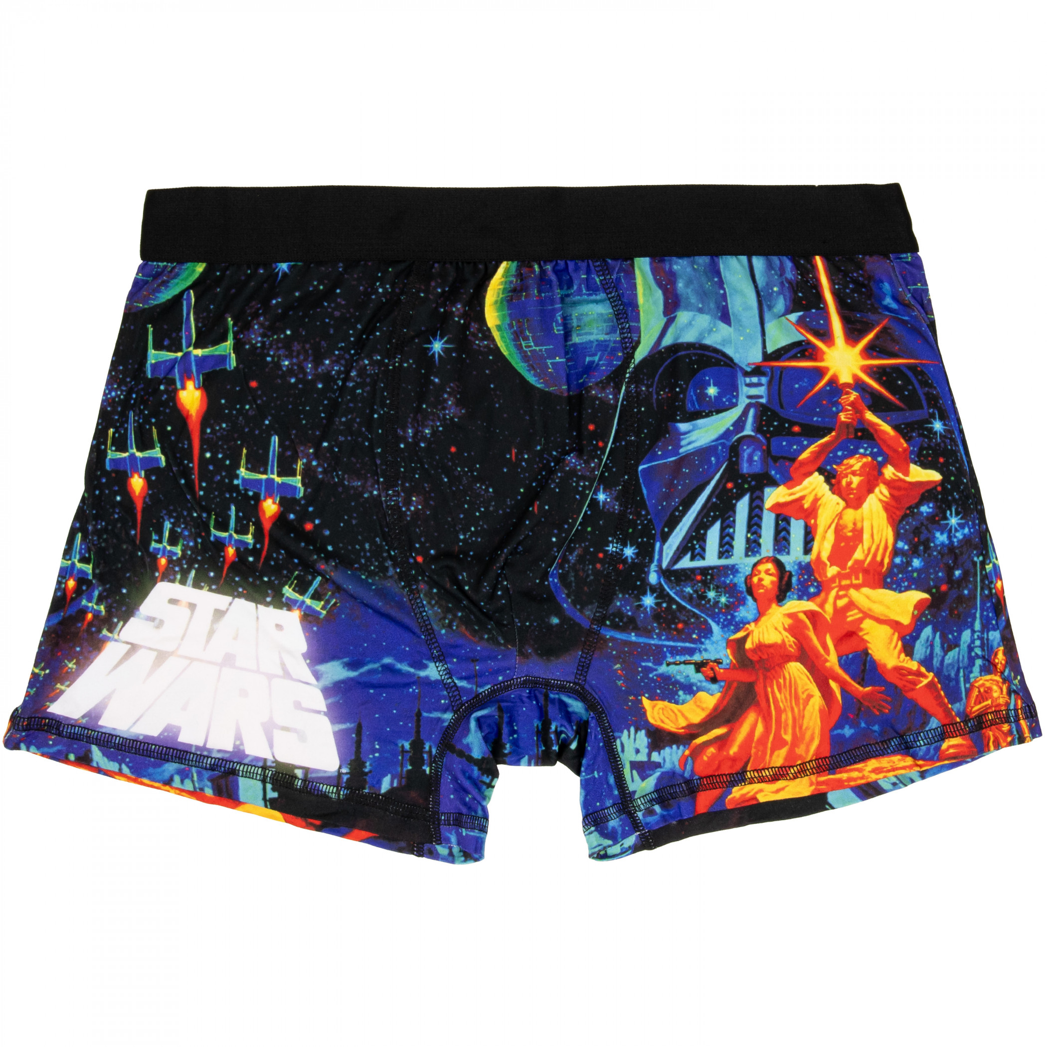Star Wars Episode IV - A New Hope Poster Men's Underwear Boxer Briefs, Multi-Color