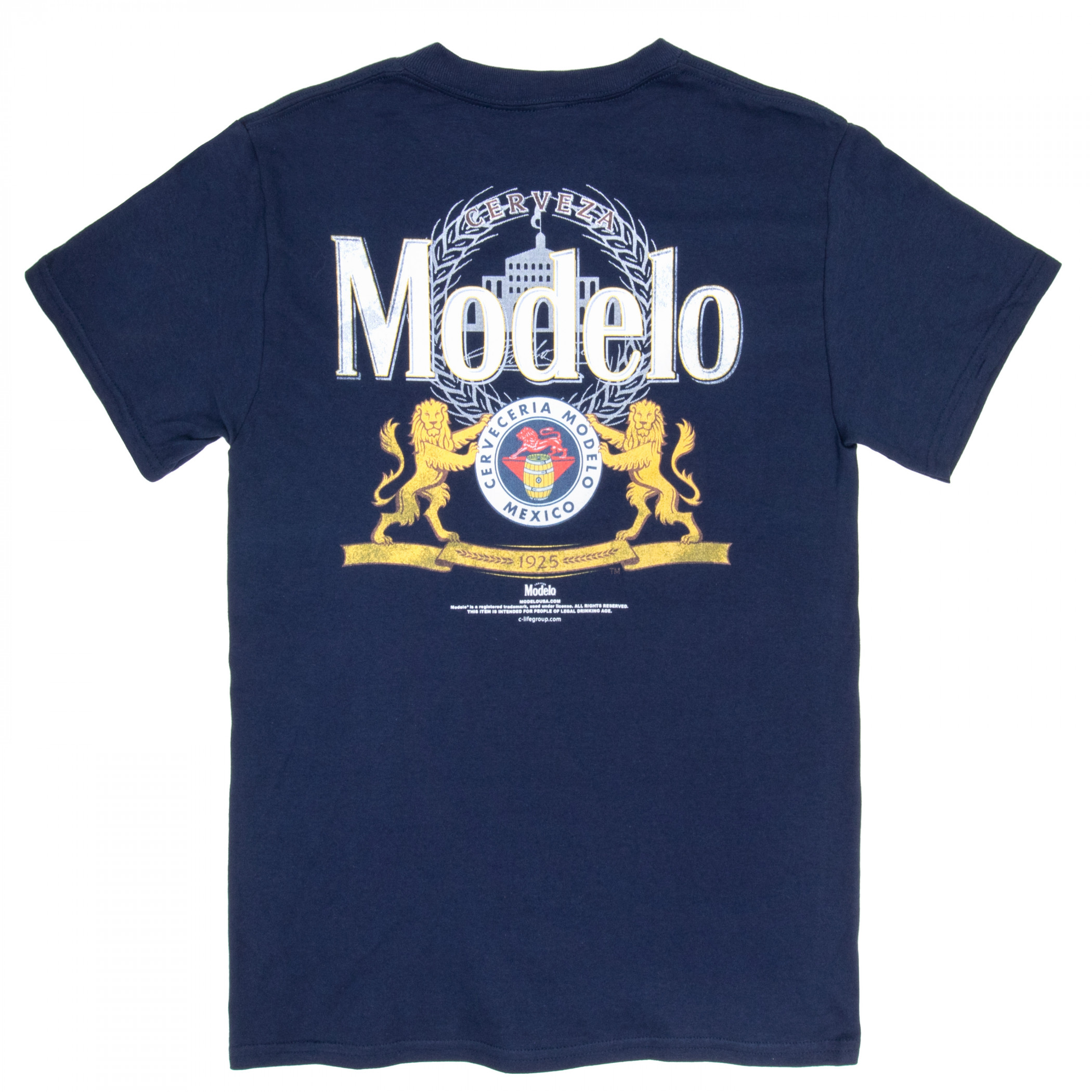 Modelo Logo Front Back Crew T-Shirt