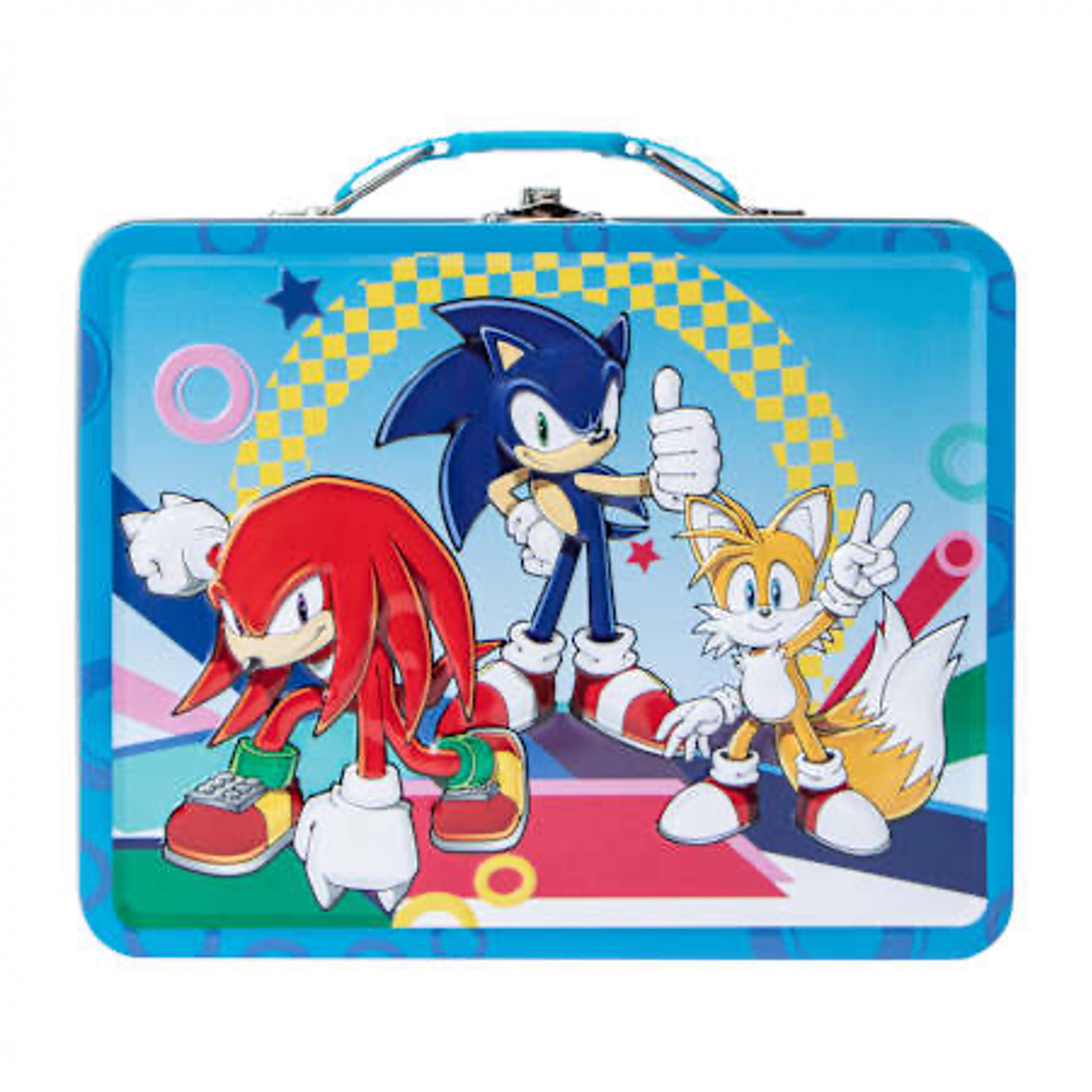 Sonic The Hedgehog At the Finish Line Tin Lunchbox, Multi-Color