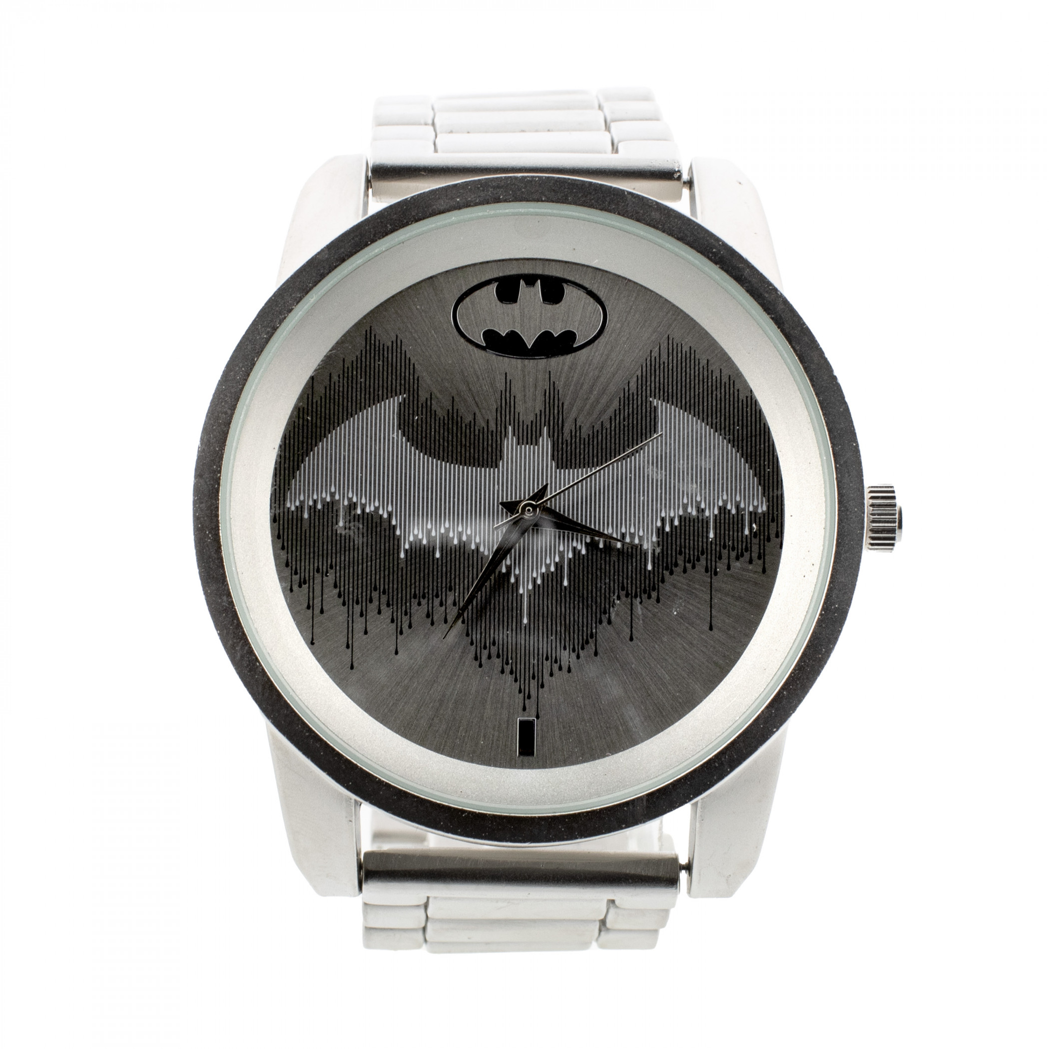 Batman The Bat Signal Silver Analog Watch, Silver