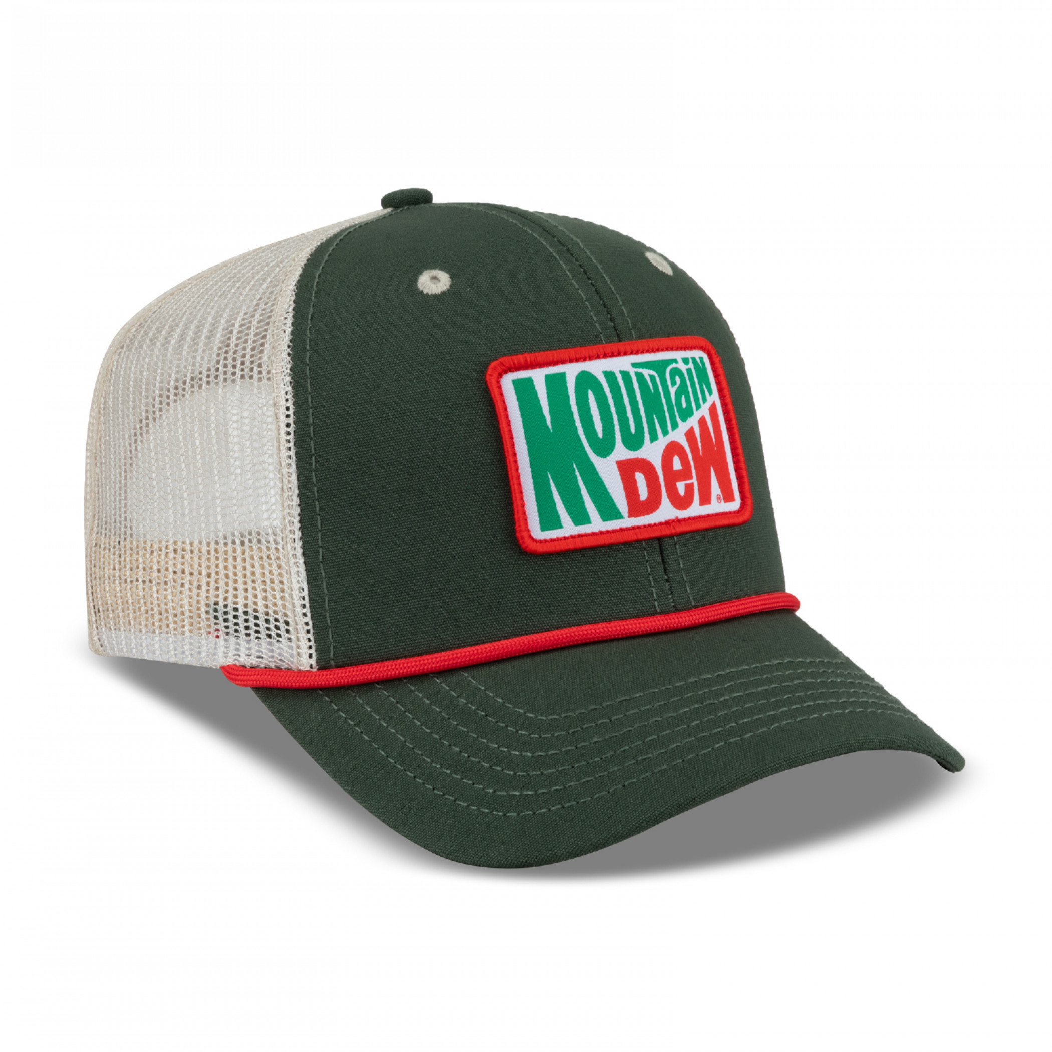 Mountain Dew Vintage Logo Patch Washed Canvas Hat