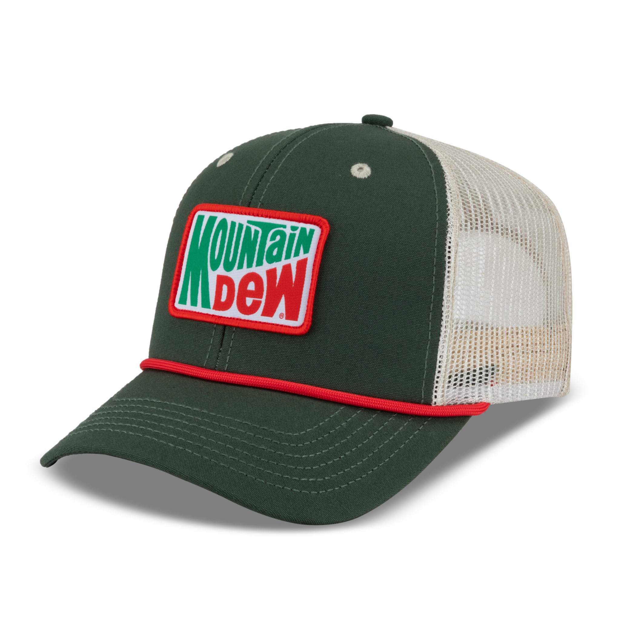 Mountain Dew Vintage Logo Patch Washed Canvas Hat