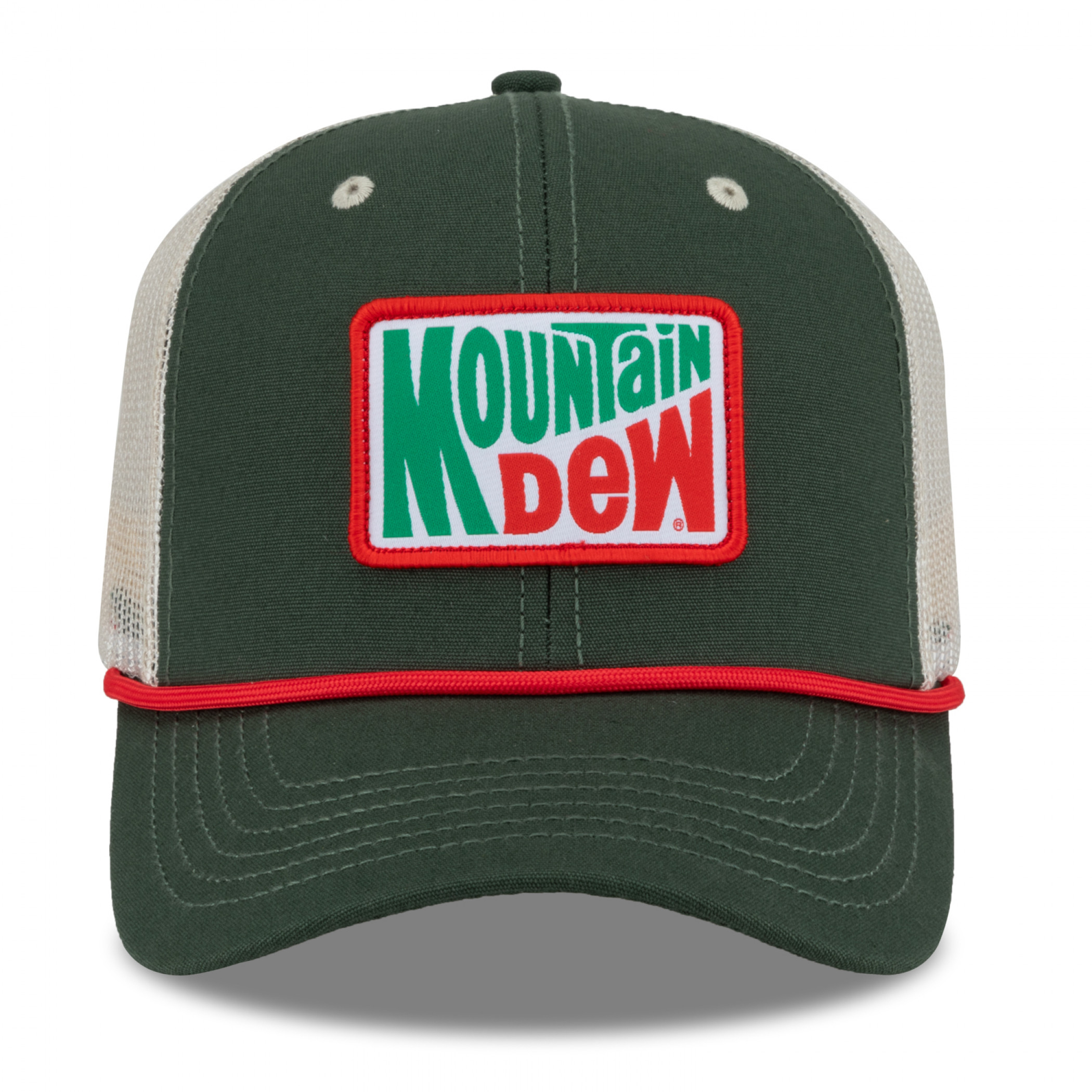 Mountain Dew Vintage Logo Patch Washed Canvas Hat