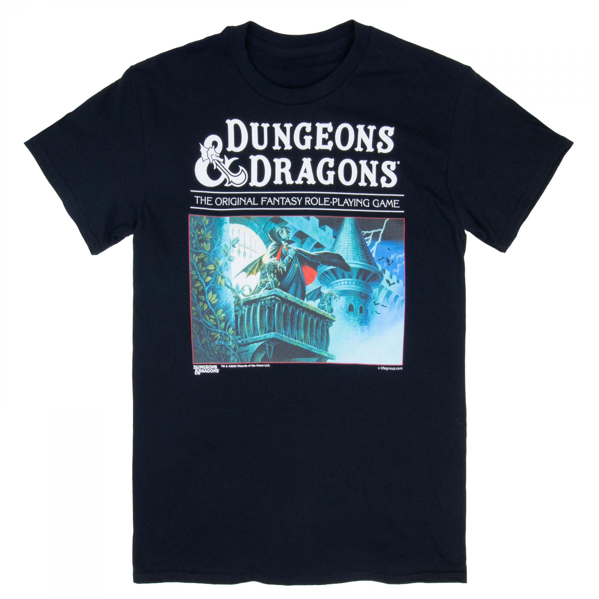 Dungeons & Dragons Original Fantasy Role-Playing Game T-Shirt, Black
