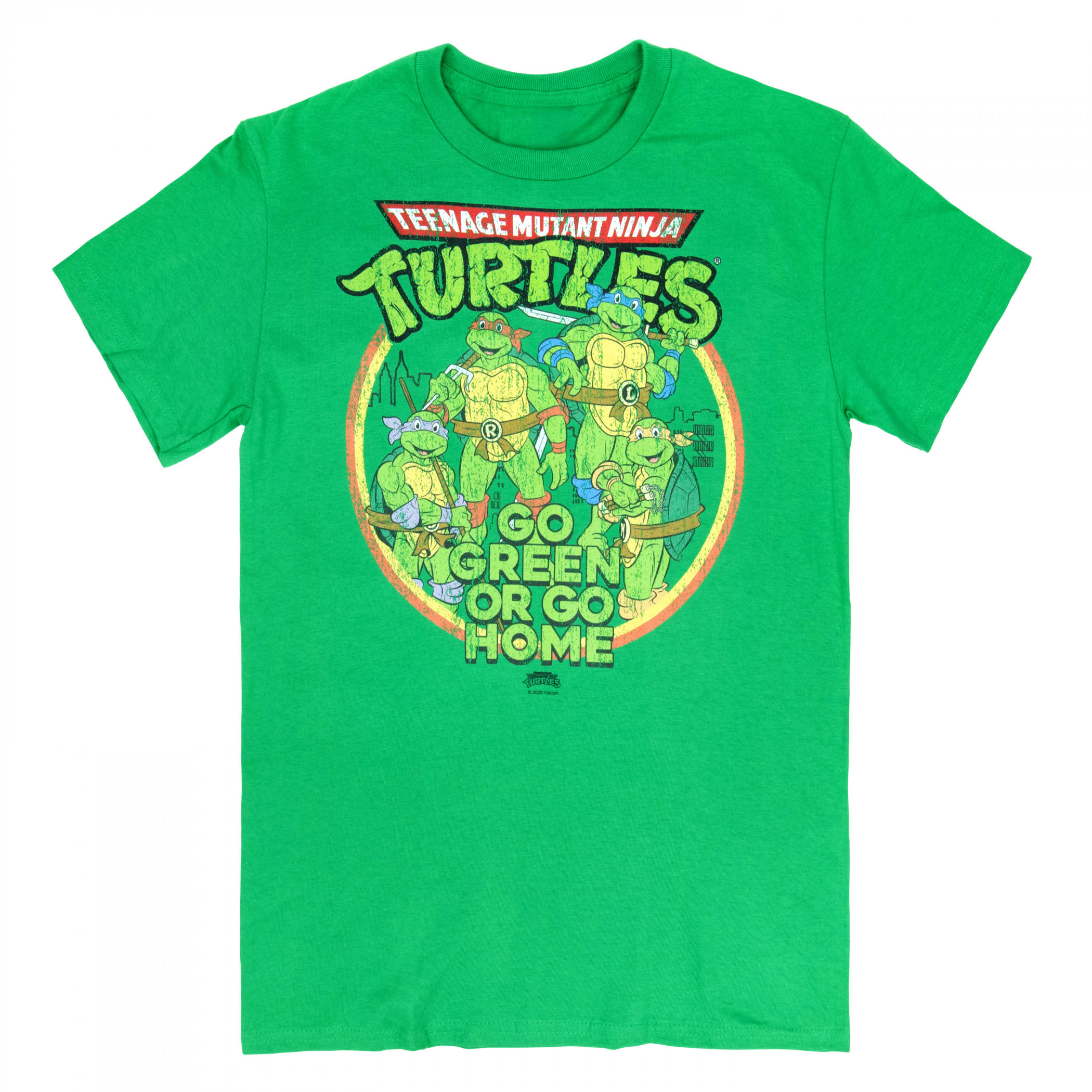 Teenage Mutant Ninja Turtles Go Green or Go Home T-Shirt, Green