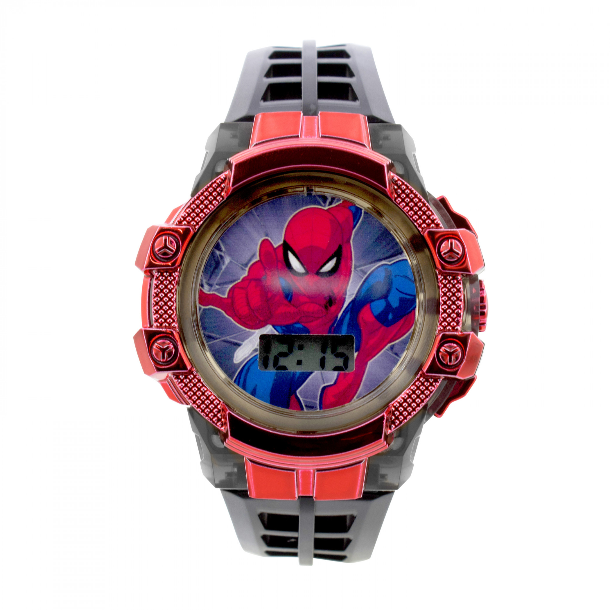 Spider-Man Flashing Lights LCD Kid's Watch, Multi-Color