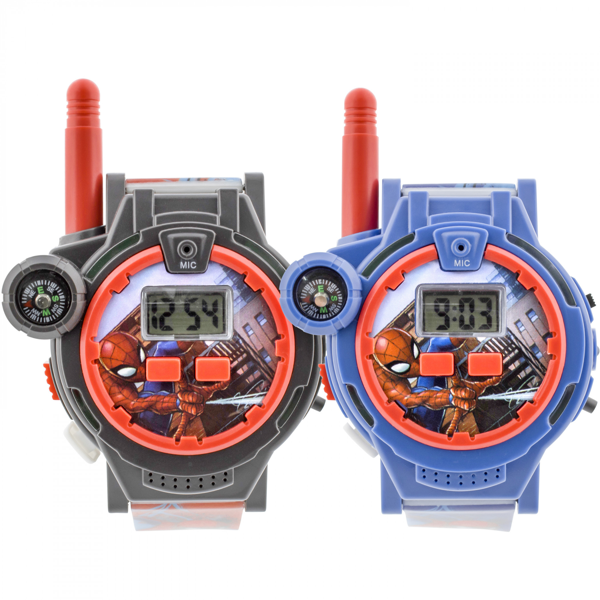 Spider-Man Walkie Talkies LCD Kid's Watch Set, Multi-Color