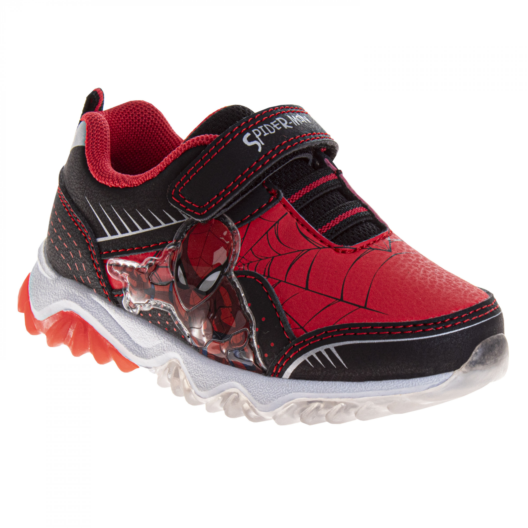 Spider-Man Webs Slip-on Laceless Kid's Sneakers, Red