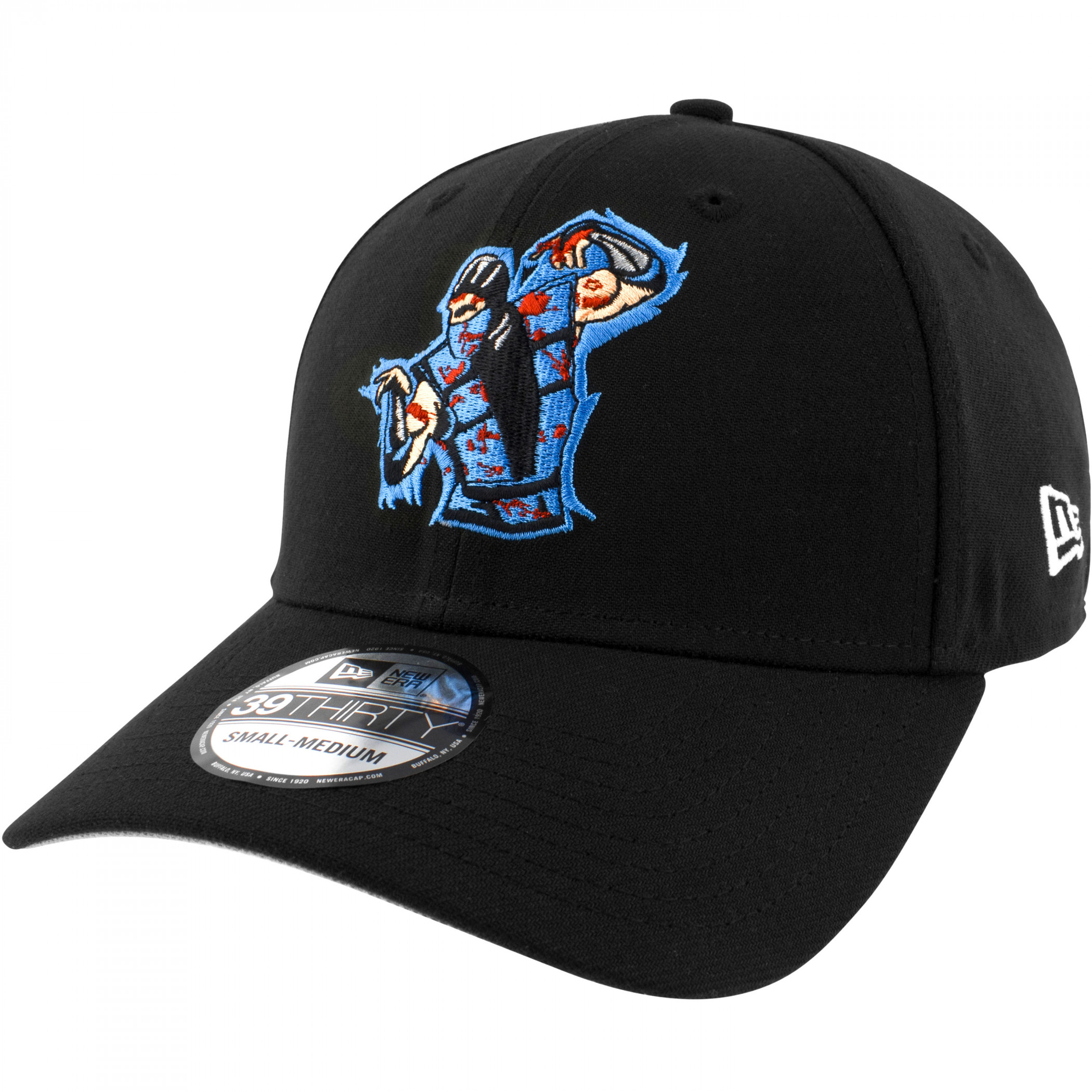 Mortal Kombat Sub-Zero New Era 39Thirty Fitted Hat, Black