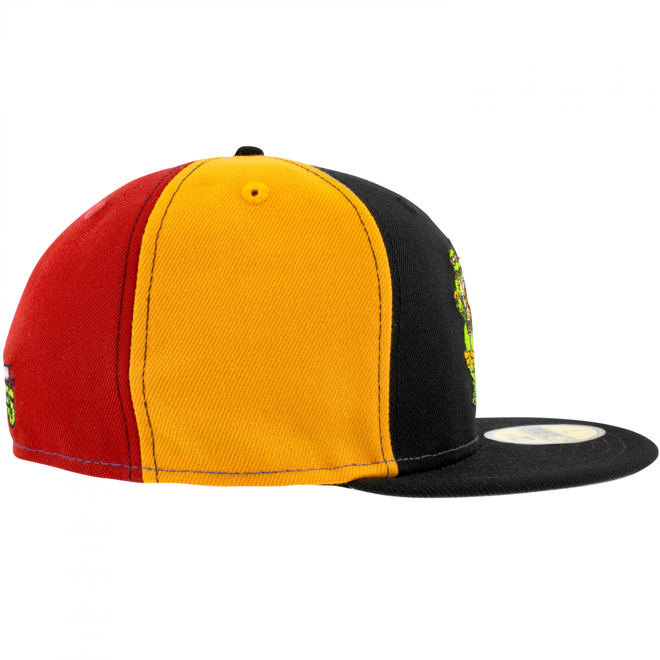 Teenage Mutant Ninja Turtles Quad Colors New Era 59Fifty Fitted Hat Multi-Color - Picture 10 of 60